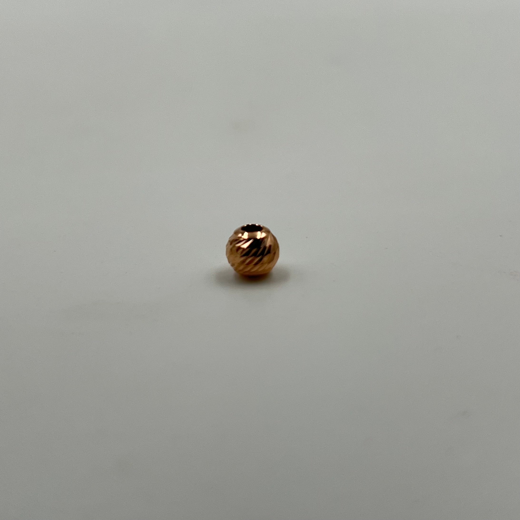BOLA DIAMANTADA 6MM 0,22 GR / NAC ORO ROSA