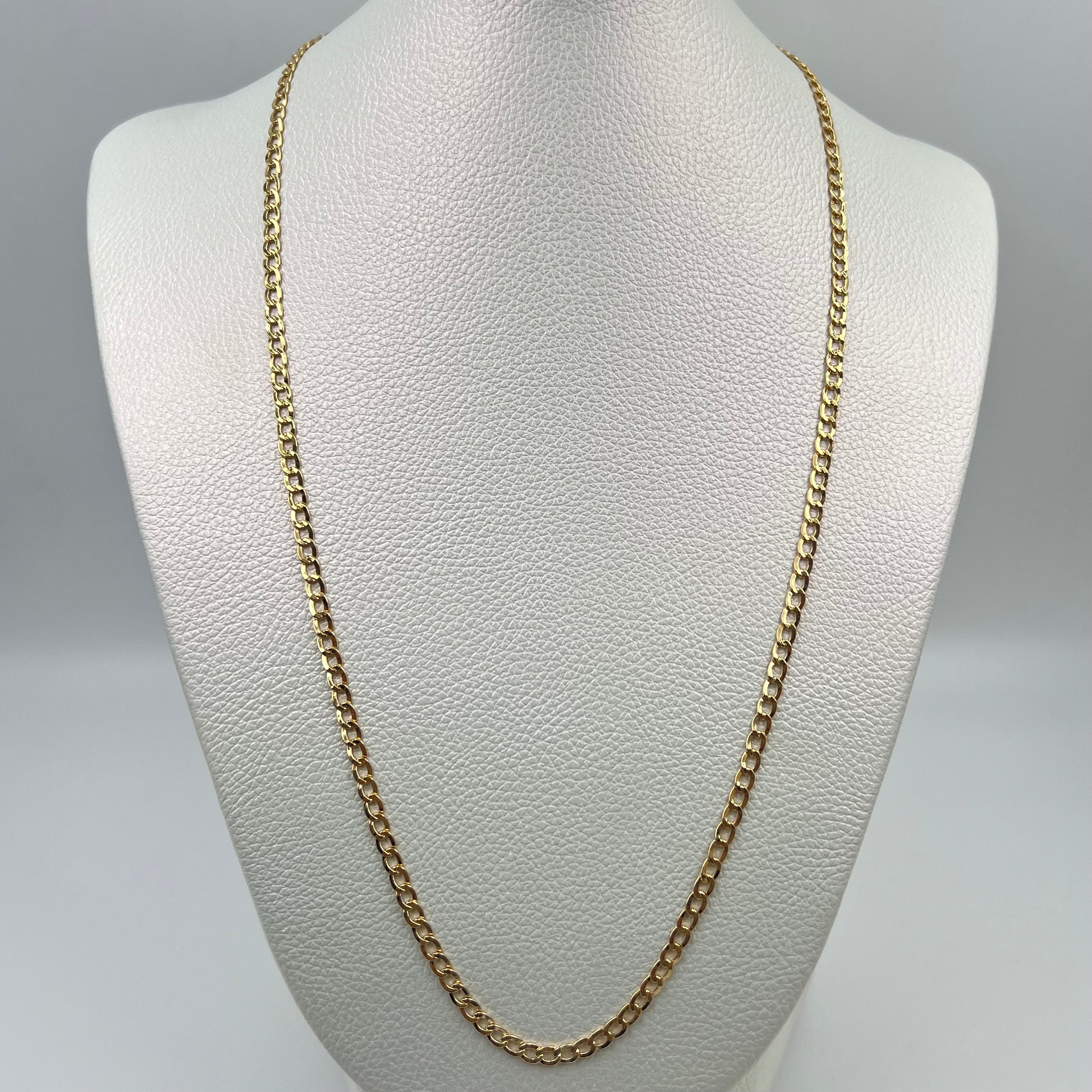 CADENA ITALY CUBANA ORO AMARILLO 18K +3 / 5,6 GR / 3,55 MM / 60 CM