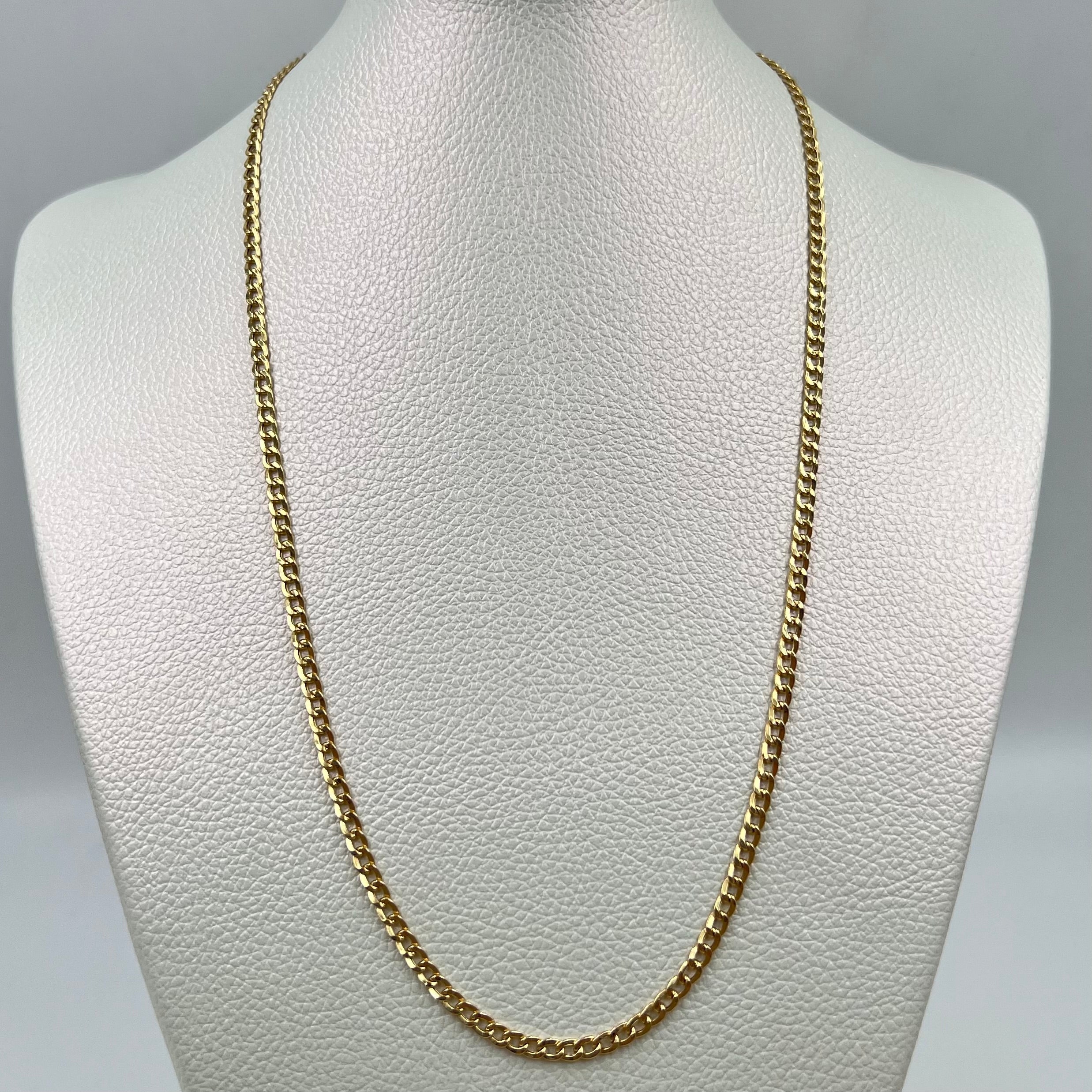 CADENA ITALY CUBANA ORO AMARILLO 18K +3 / 5,88 GR / 3,2 MM / 50 CM