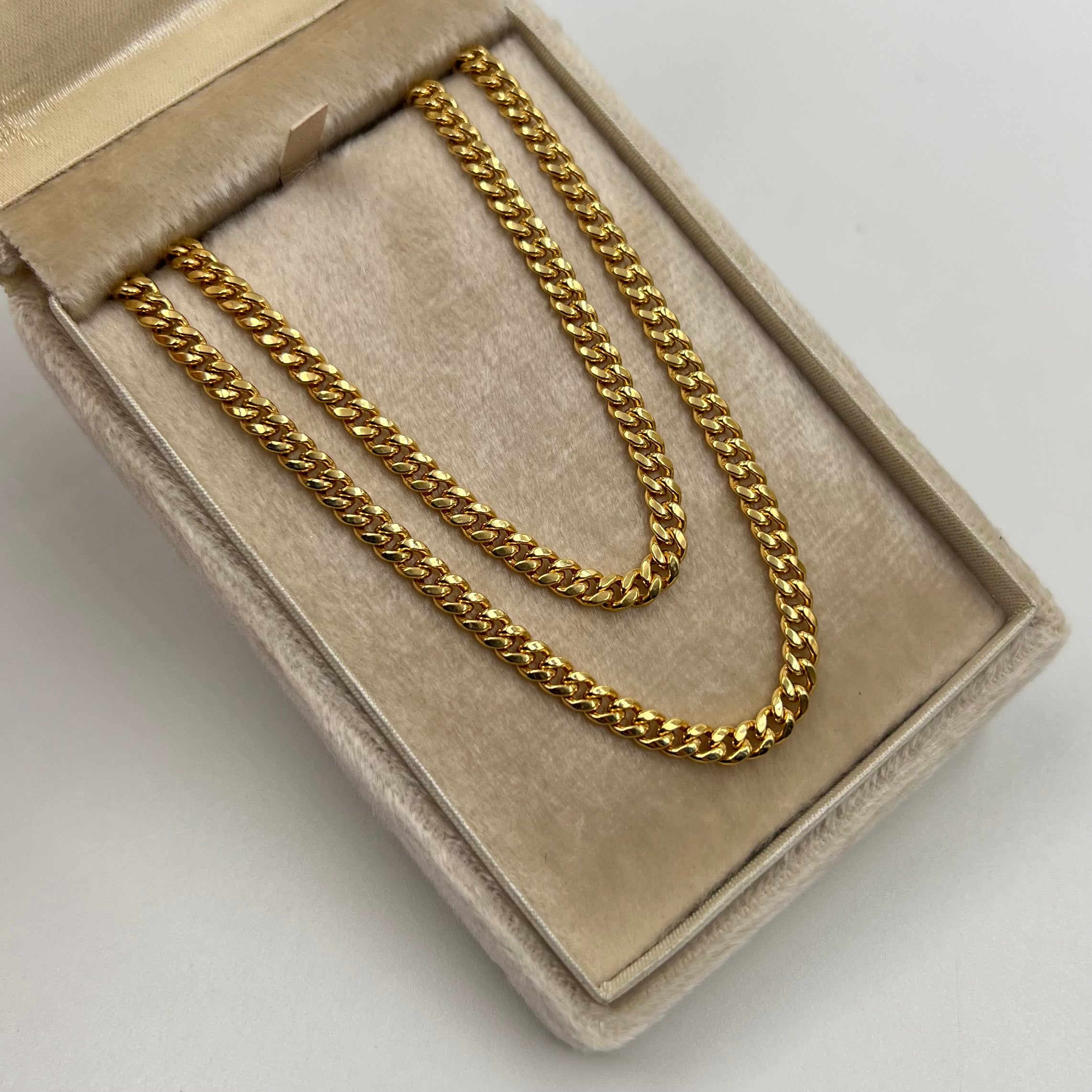 CADENA ITALY CUBANA ORO AMARILLO 18K +1 / 8,35 GR / 3,7 MM / 60 CM
