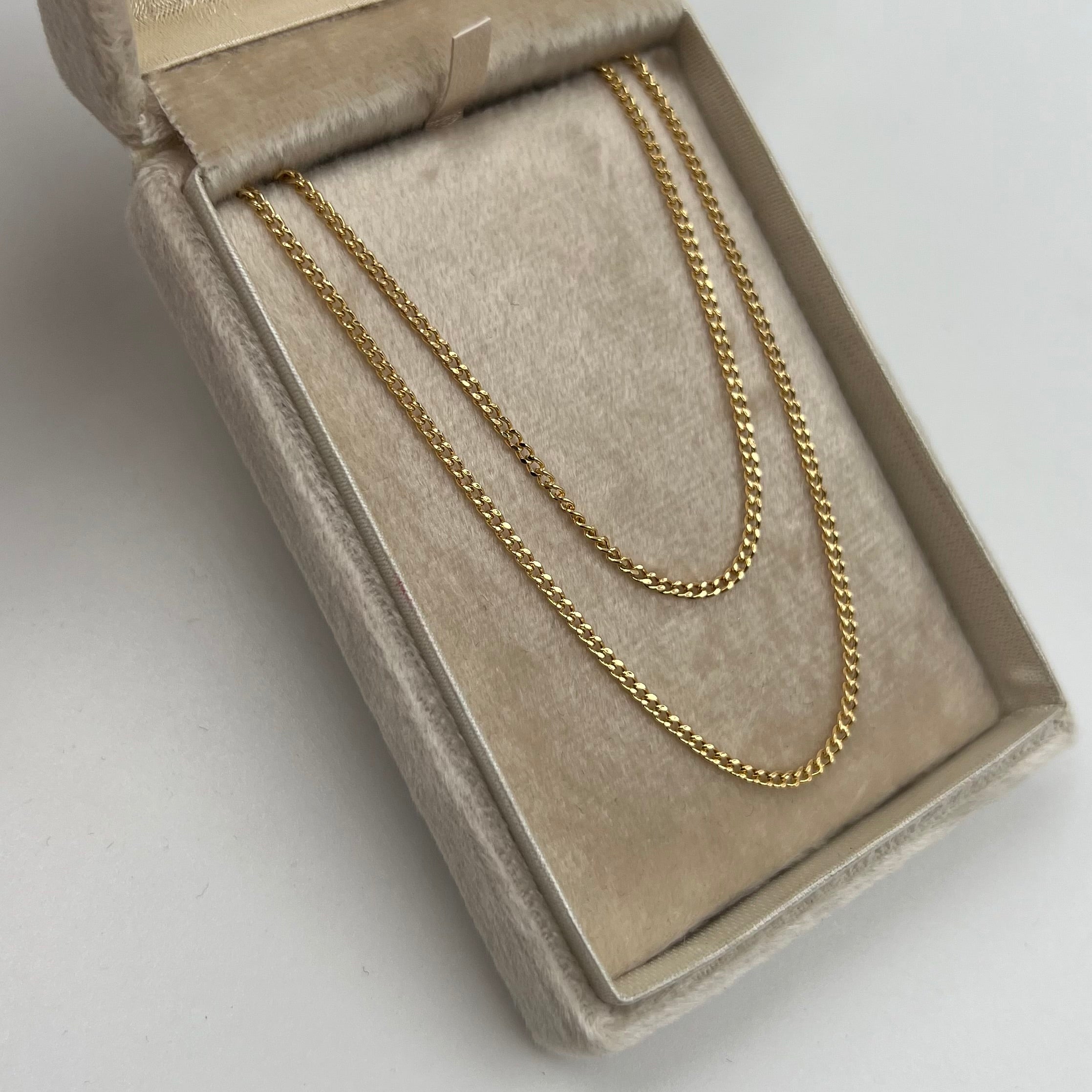 CADENA ITALY CUBANA ORO AMARILLO 18K +3 / 3,18 GR / 1,7 MM / 60 CM