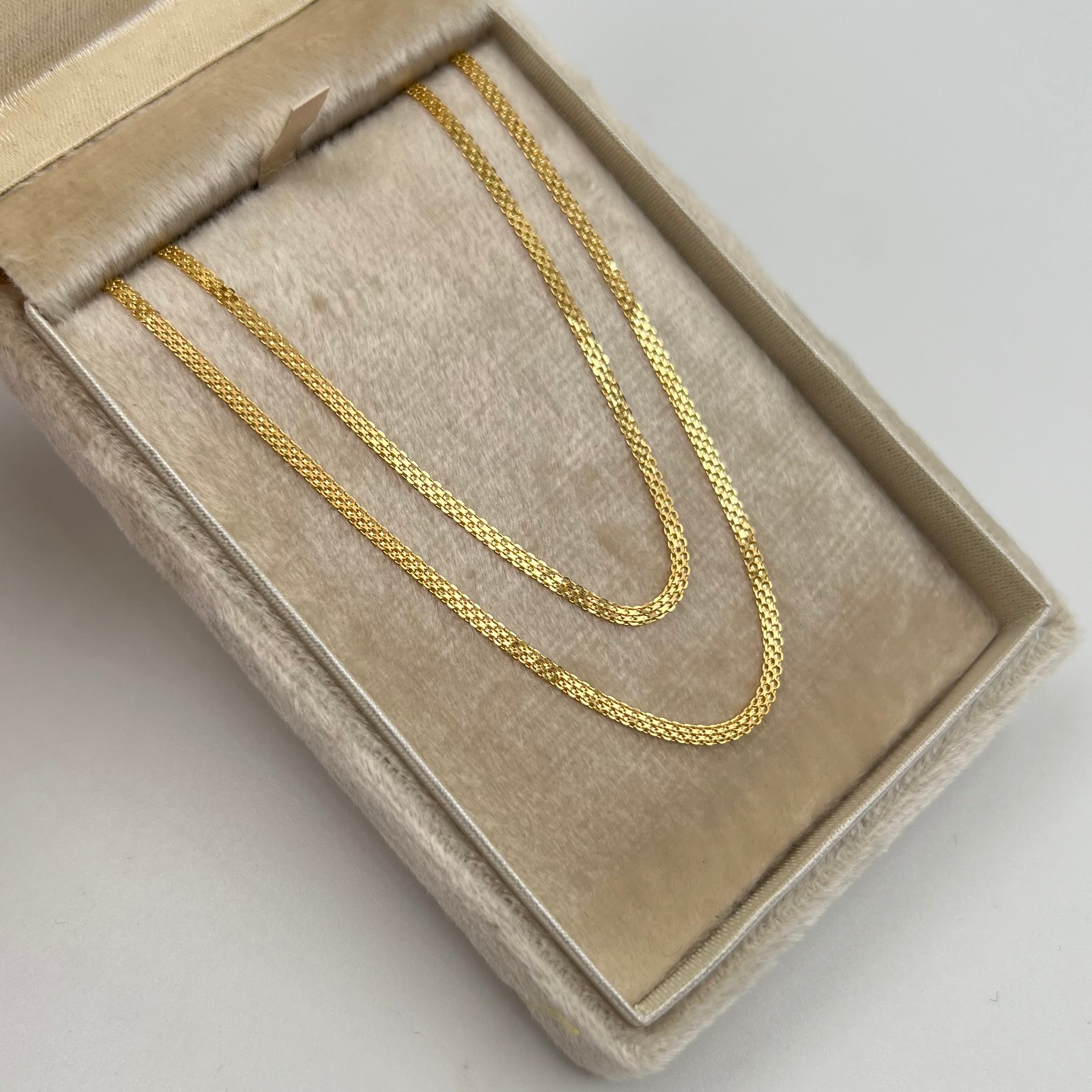 CADENA ITALY CHINA ORO AMARILLO 18K +3 / 2,6 GR / 1,86 MM / 45 CM