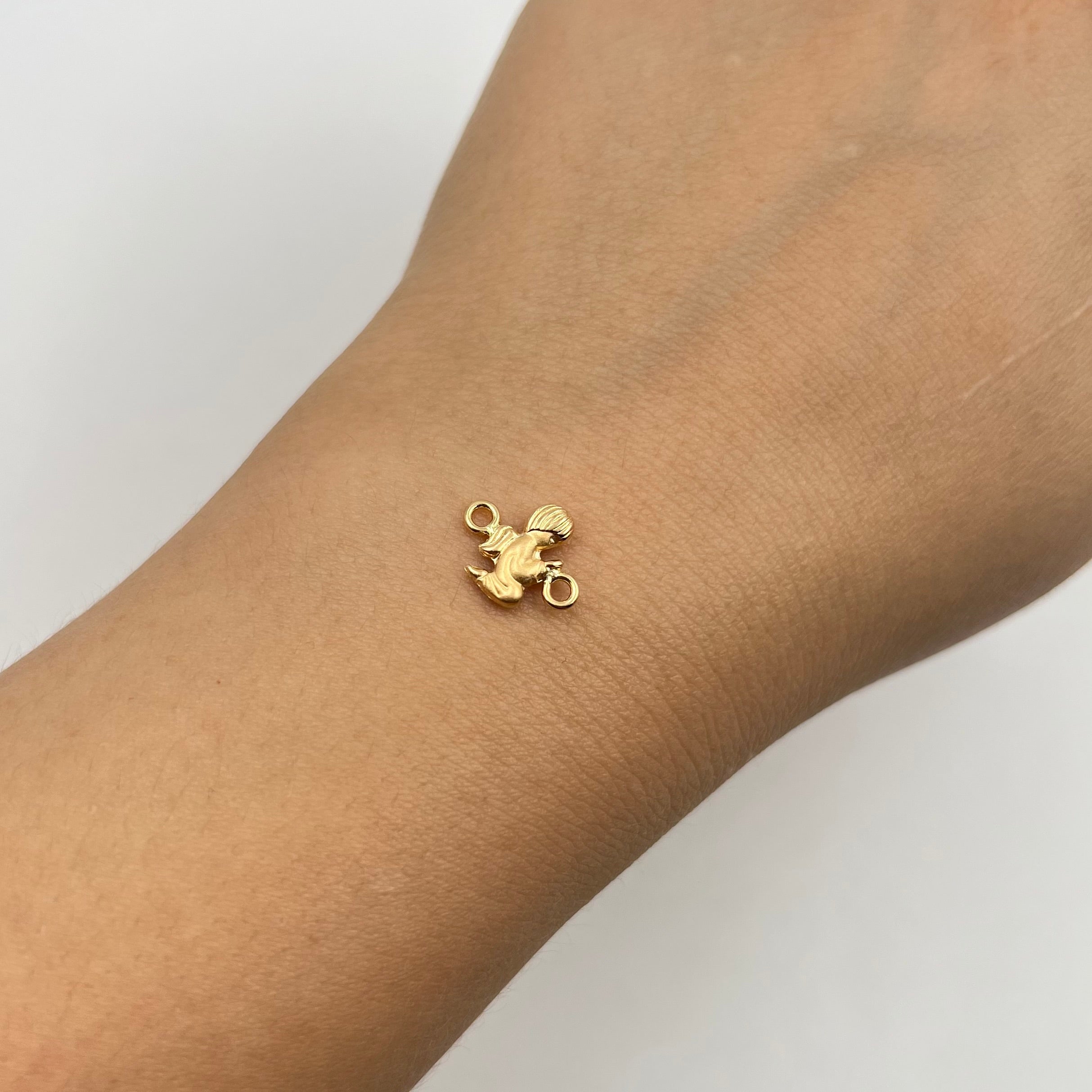 HERRAJE ANGEL DE LA GUARDA ORO AMARILLO 18K 0,34 GR / 1 CM