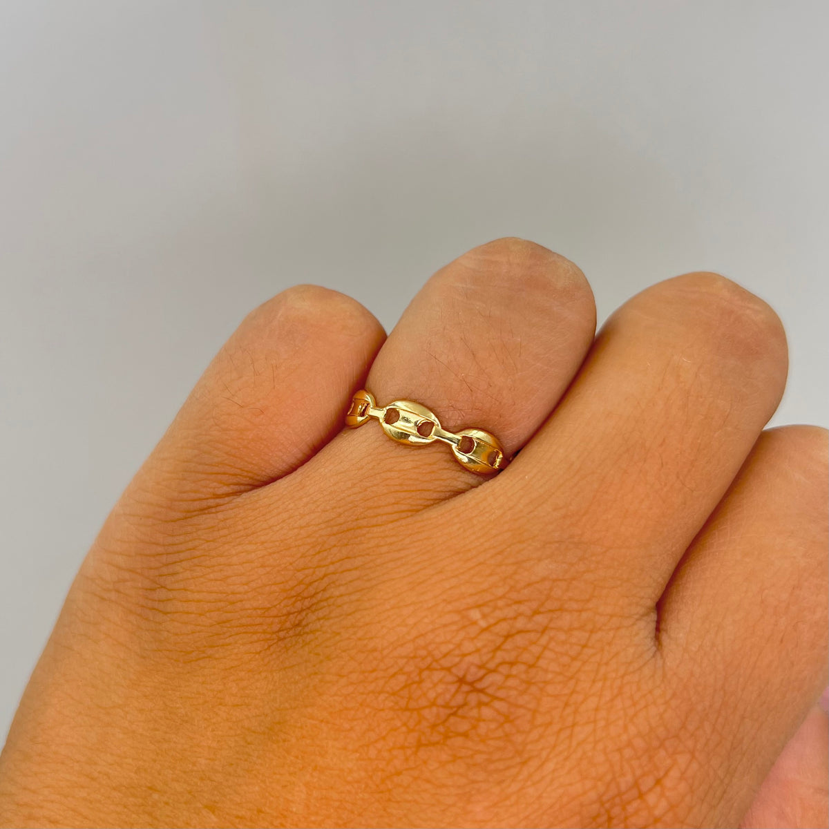 ANILLO TIPO GC  ORO AMARILLO 18K / TALLA 7/5 / 2,3 GR / 4 MM