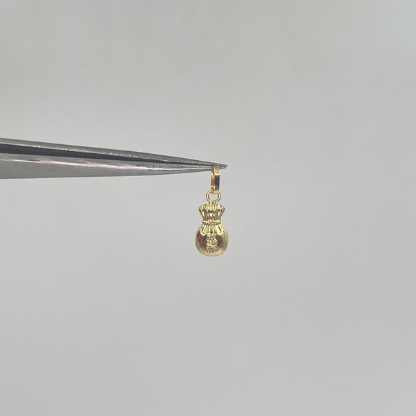 DIJE BOLSA DE DINERO MEDIANO ORO AMARILLO 18K 0,34 GR / 6 MM / 1,3 CM