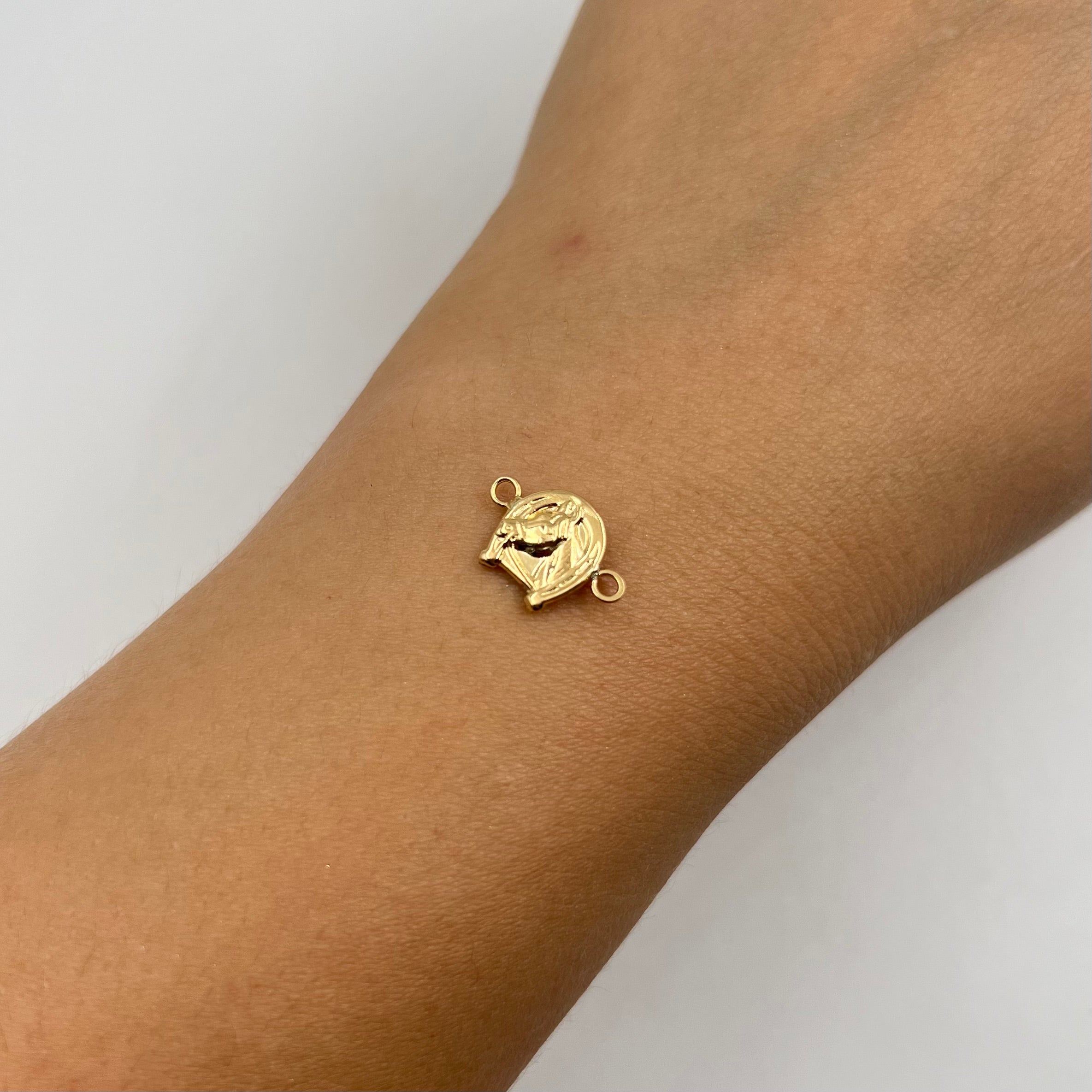 HERRAJE HERRADURA CABALLO  ORO AMARILLO 18K 0,45 GR / 1,4 CM