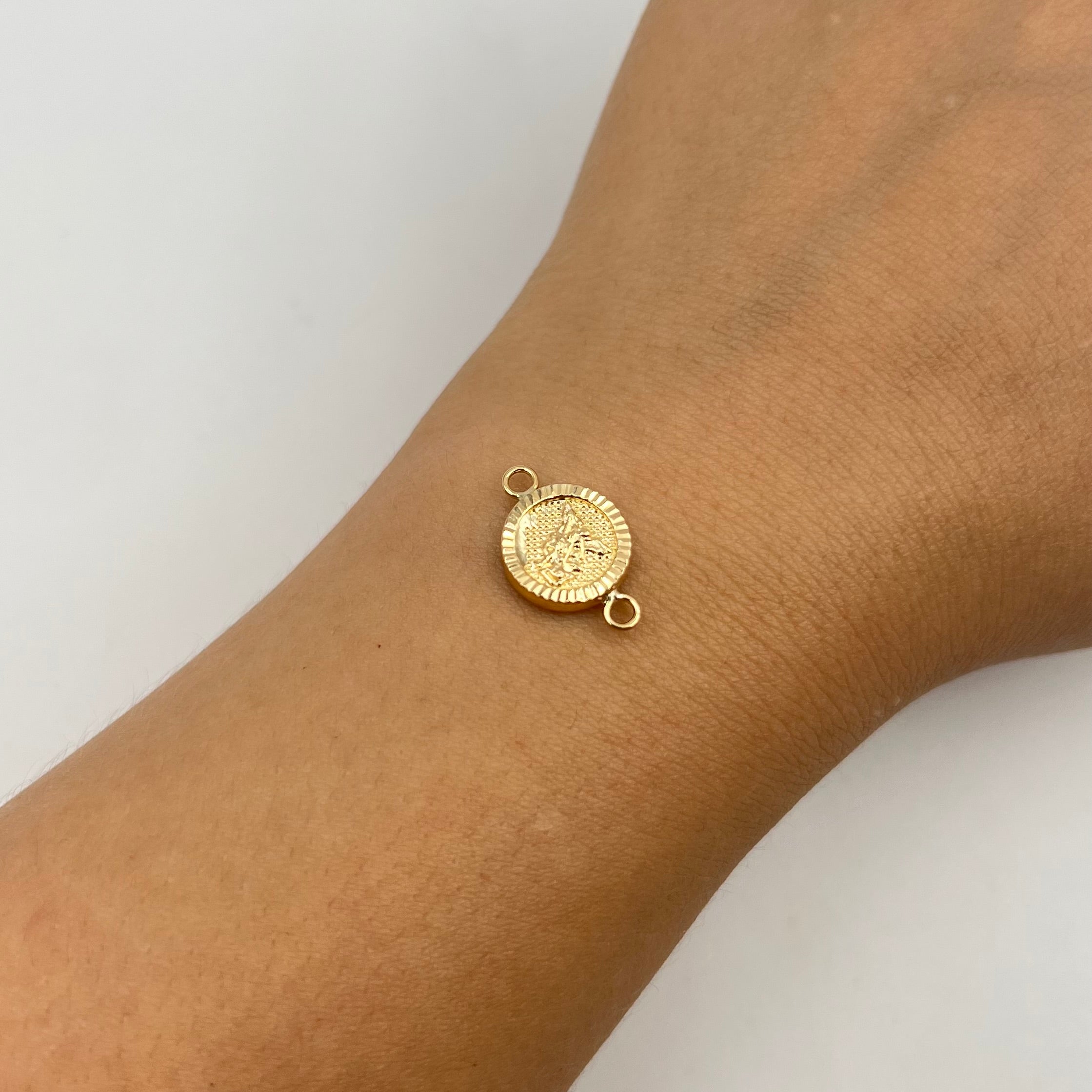 HERRAJE SAN MIGUEL ARCANGEL  ORO AMARILLO 18K 0,75 GR / 1,8 CM