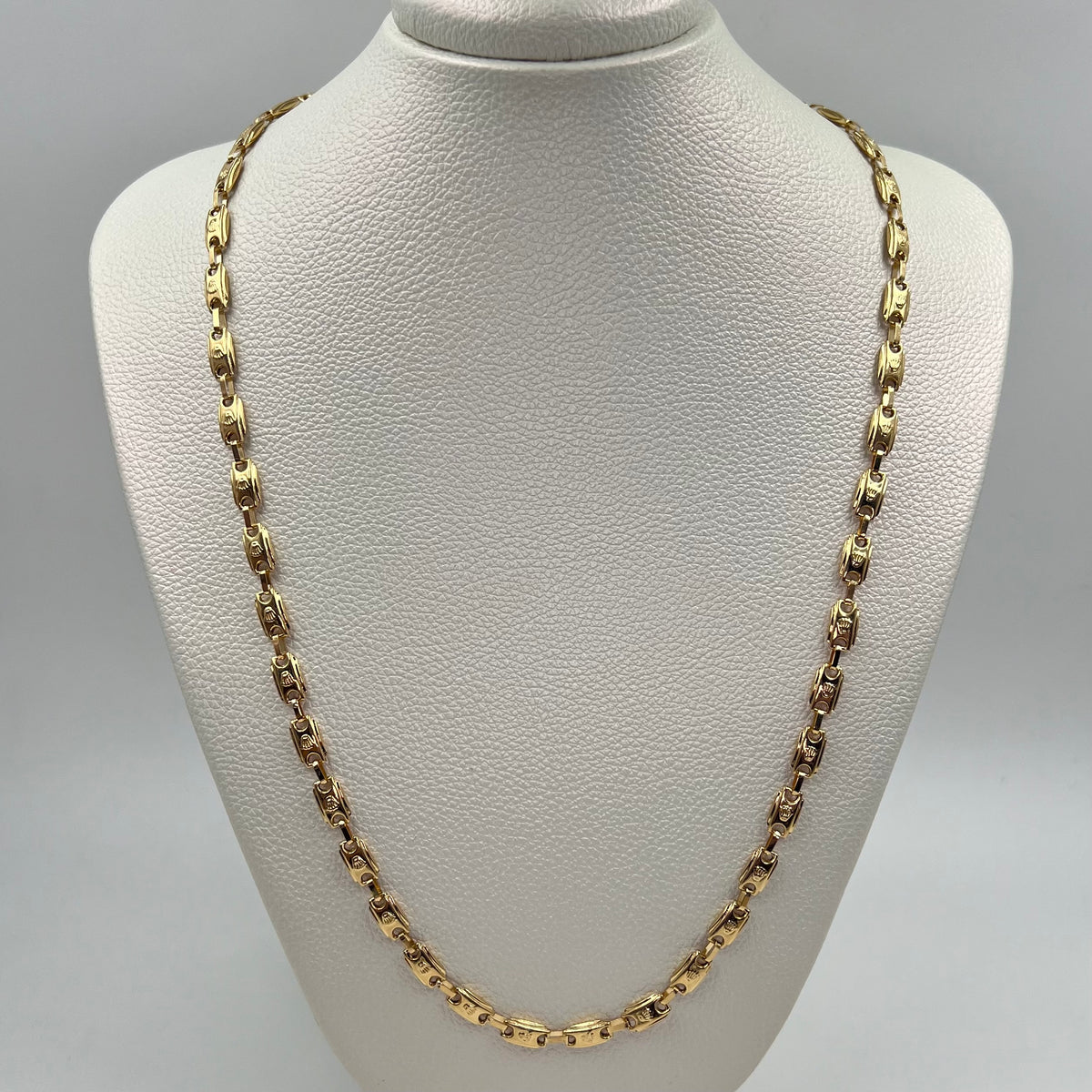 CADENA RUSTICA RX ORO AMARILLO 18K 13,21 GR / 5 MM / 60 CM