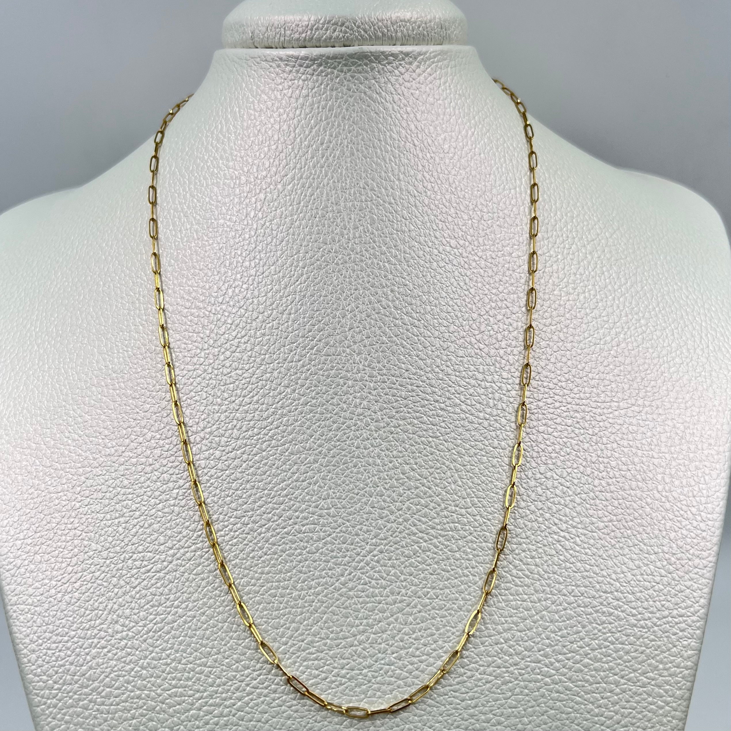 CADENA ITALY CAJON  ORO AMARILLO 18K +3 / 1,51 GR / 2 MM / 50 CM