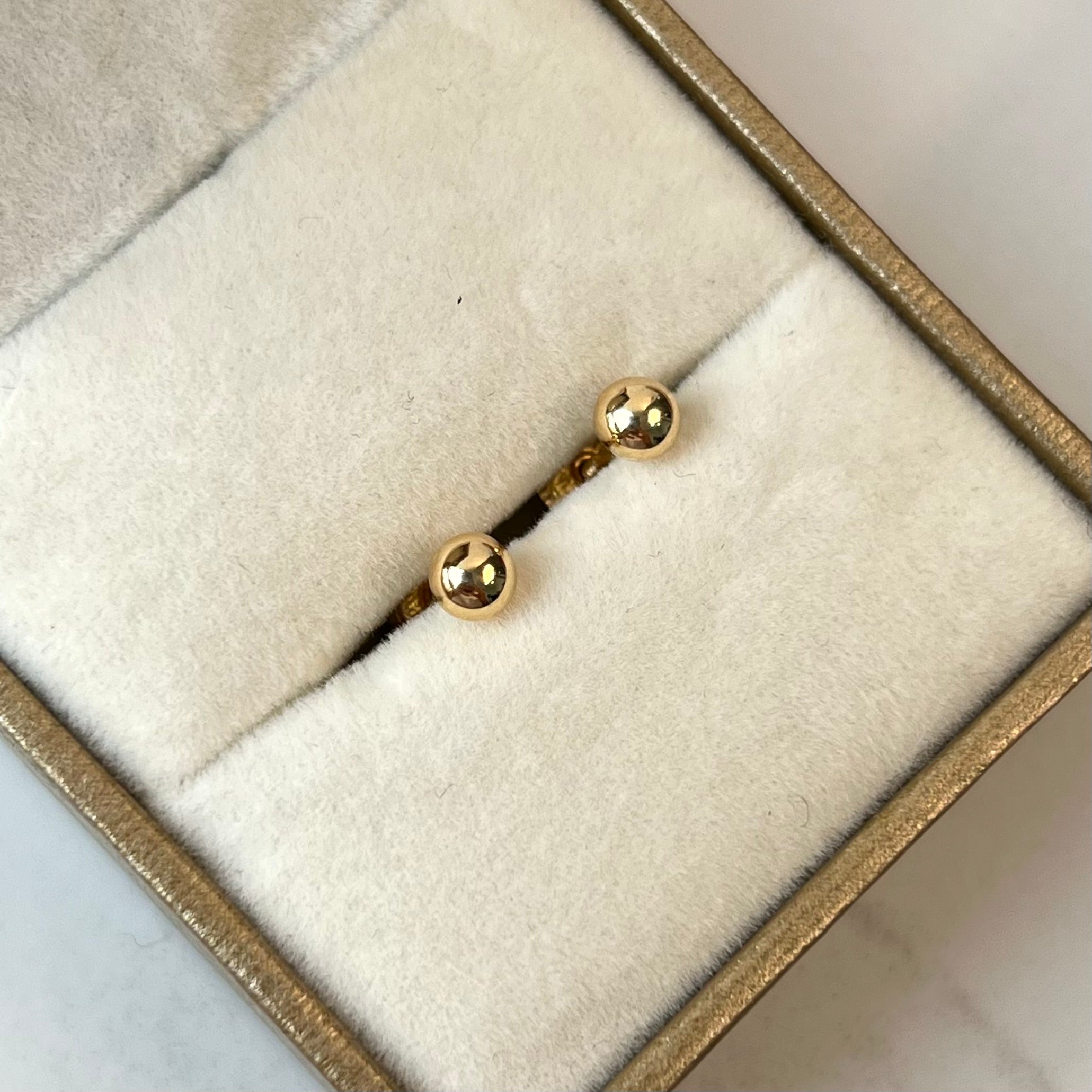 TOPOS BOLA LISA ORO AMARILLO 18K 0,5 GR / 4 MM
