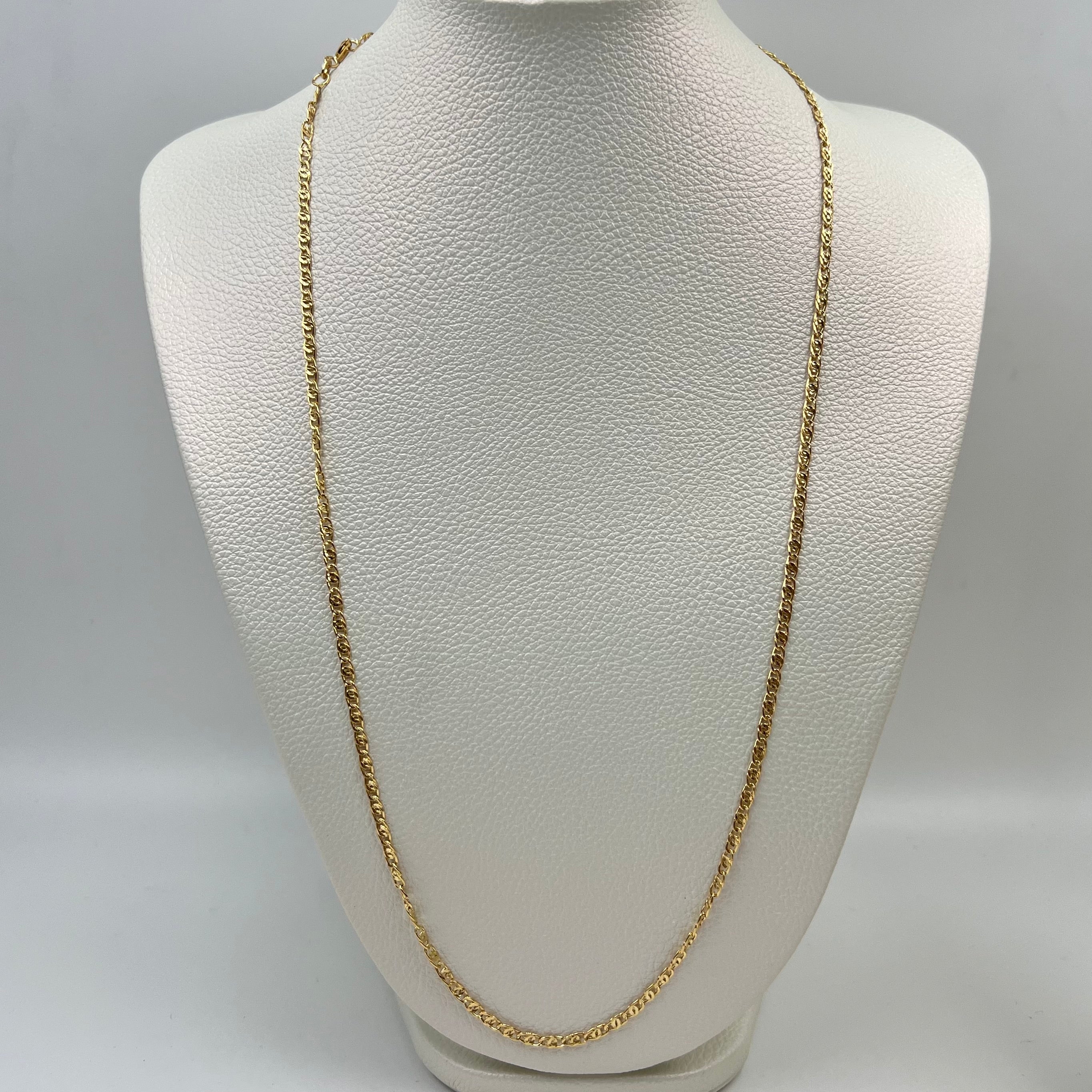 CADENA ITALY ESCALERA  ORO AMARILLO 18K +3 / 4,48 GR / 2,7 MM / 60 CM