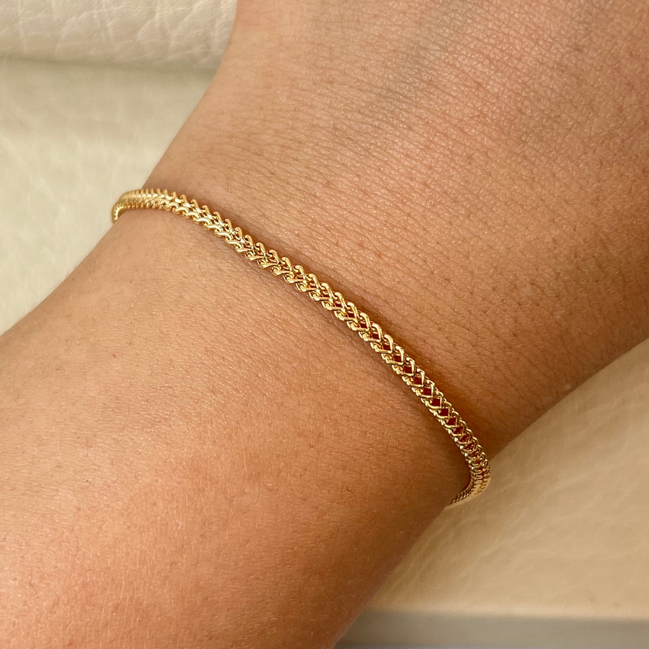 PULSO ITALY FRANCO  ORO AMARILLO 18K +3 / 1,96 GR / 2,2 MM / 20 CM