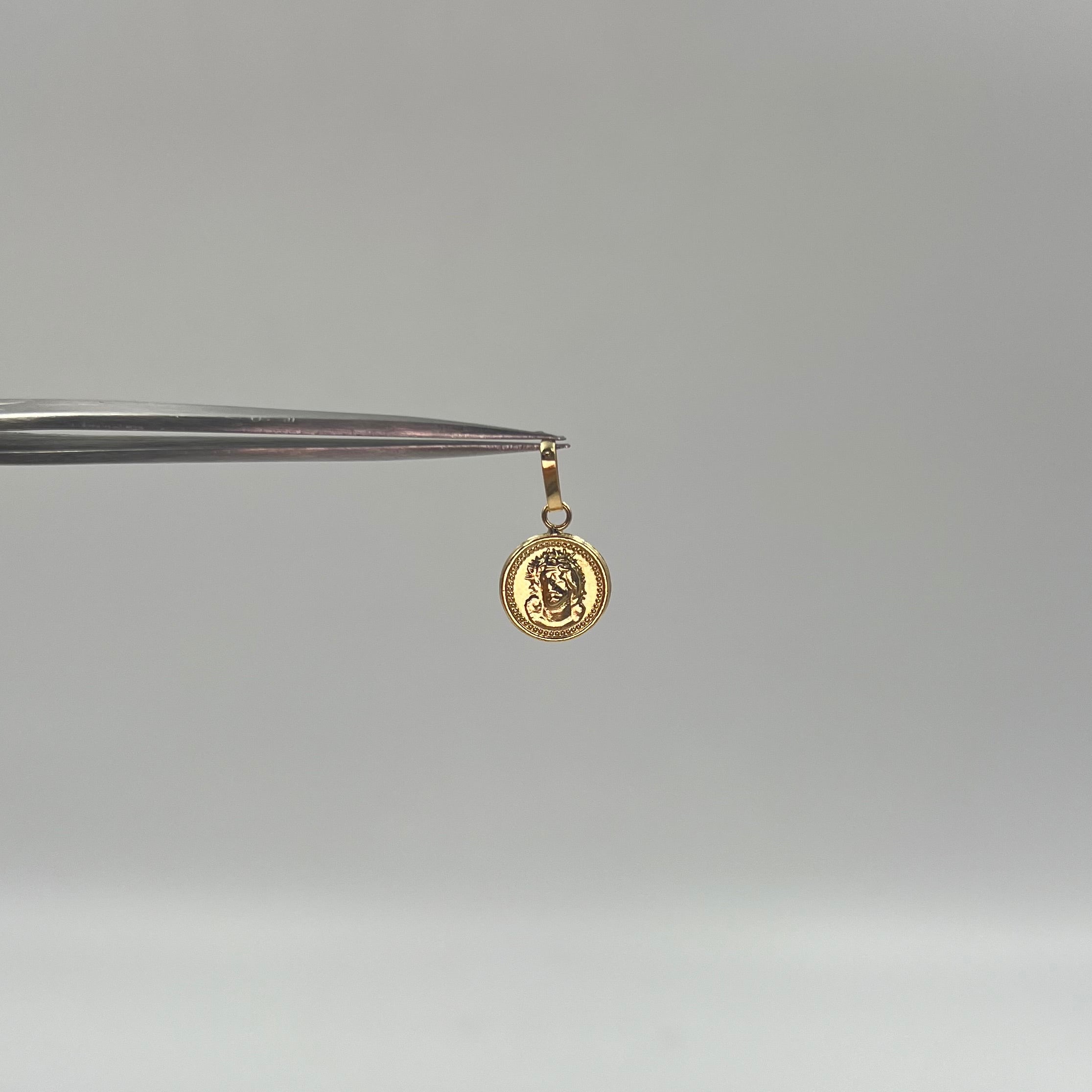 DIJE ROSTRO JESUS  ORO AMARILLO 18K 4 GR / 10 MM / 1,3 CM