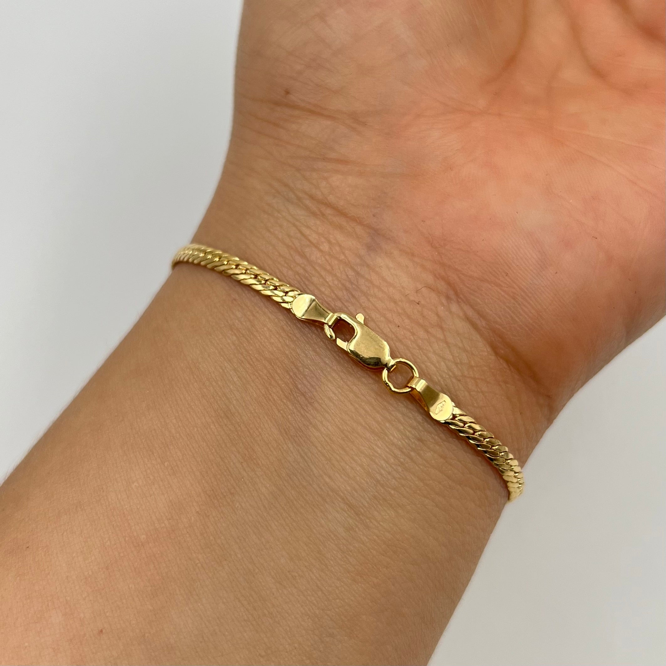 PULSO ITALY SERPIENTE ORO AMARILLO 18K +3 / 2,66 GR / 2,8 MM / 19 CM