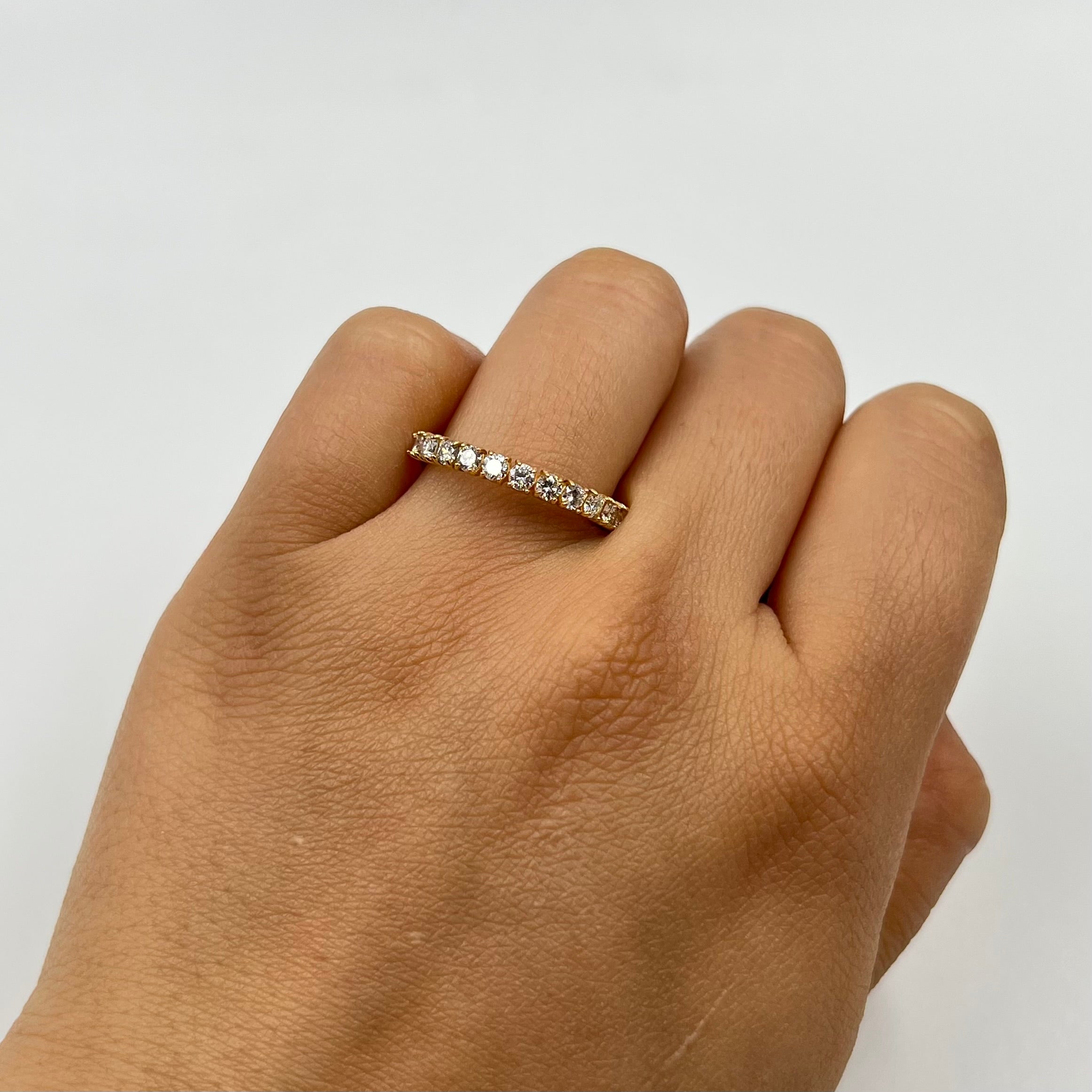ANILLO CHURUMBELA DIAMANTES ORO AMARILLO 18K / TALLA 8/5  / 1,84 GR (JOYA)