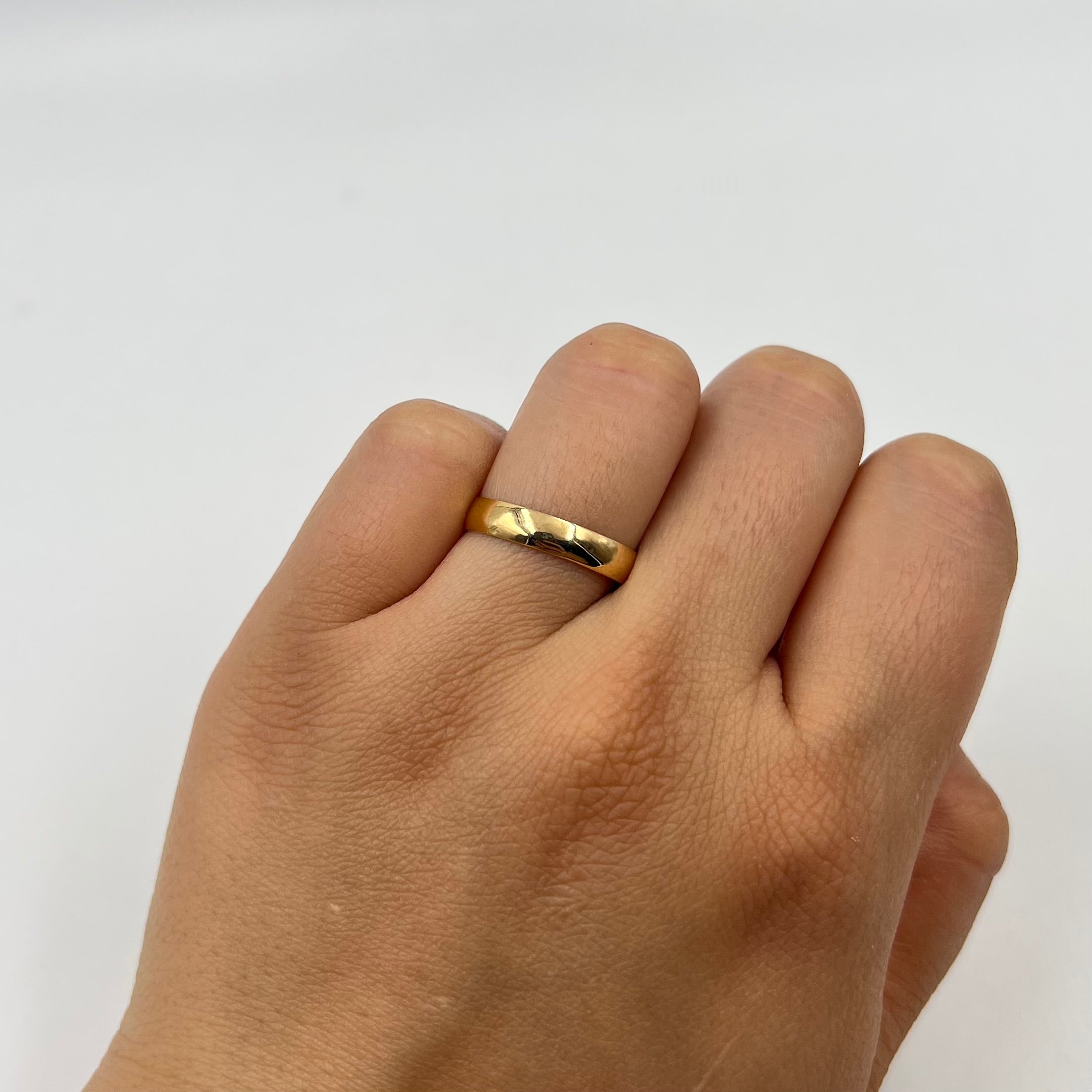 ANILLO ARGOLLA LISA  ORO AMARILLO 18K / TALLA 10/5 / 2,35 GR / 3 MM