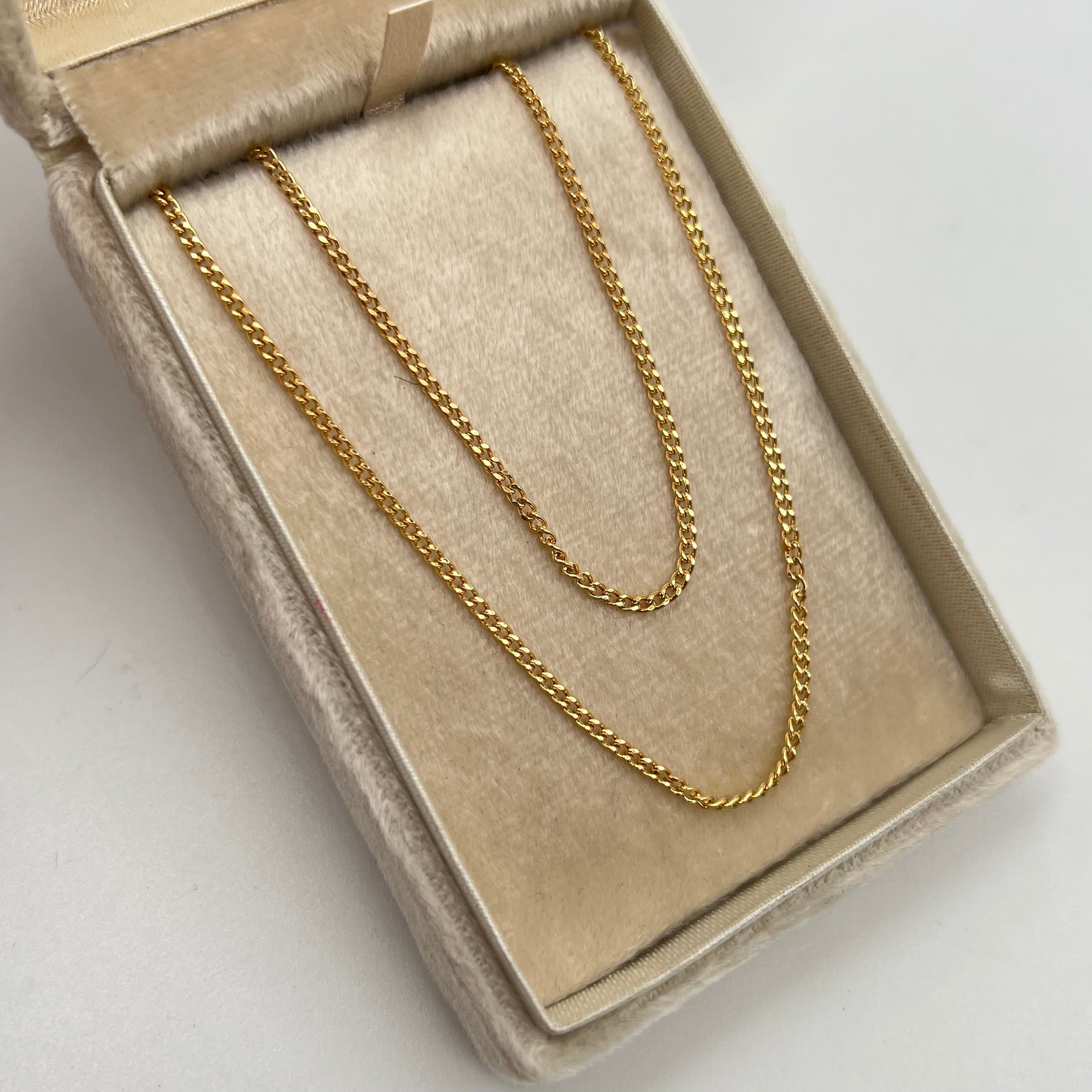 CADENA ITALY CUBANA ORO AMARILLO 18K +3 / 1,63 GR / 1,9 MM / 45 CM