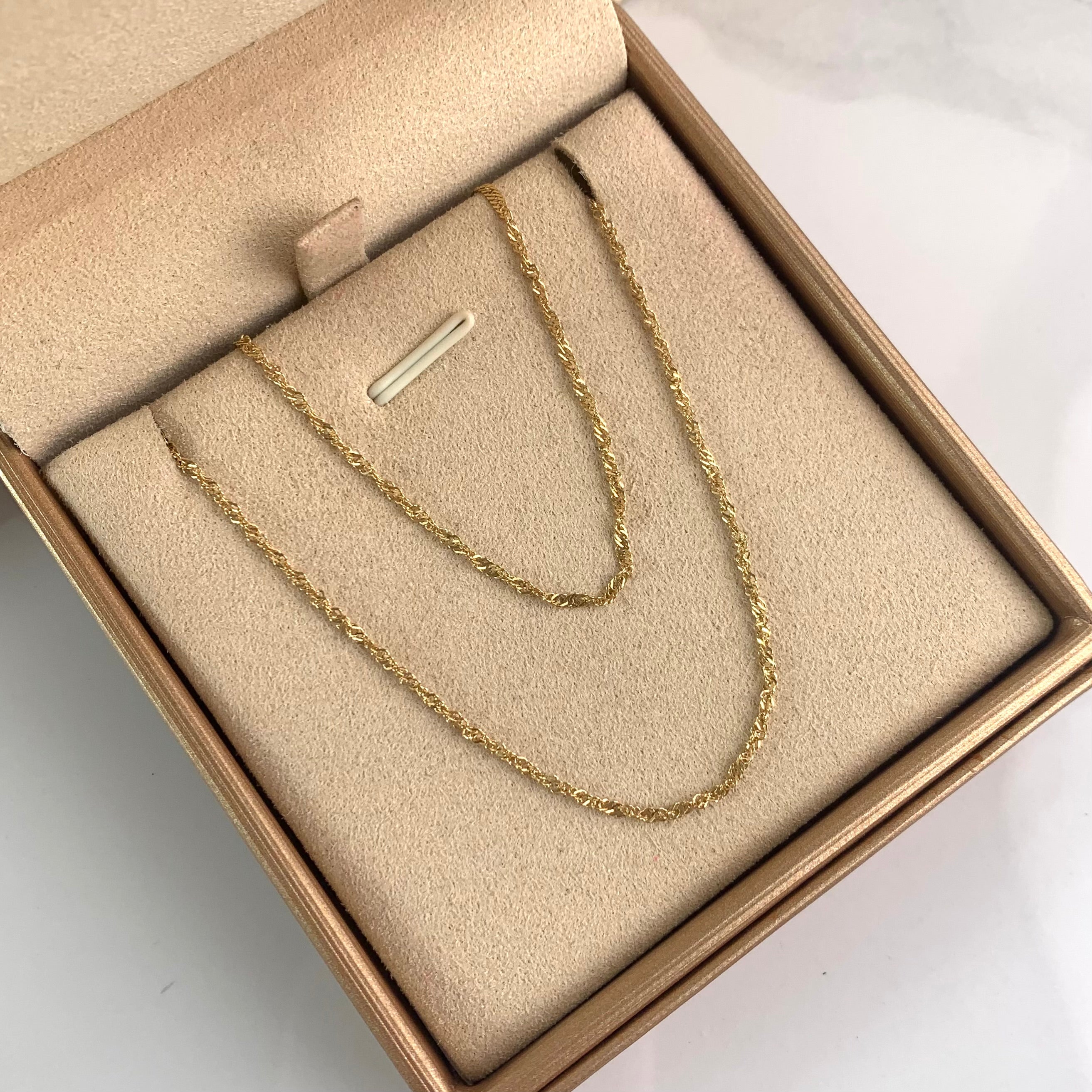 CADENA ITALY SINGAPUR ORO AMARILLO 18K +3 / 1,95 GR / 1,6 MM / 40 CM