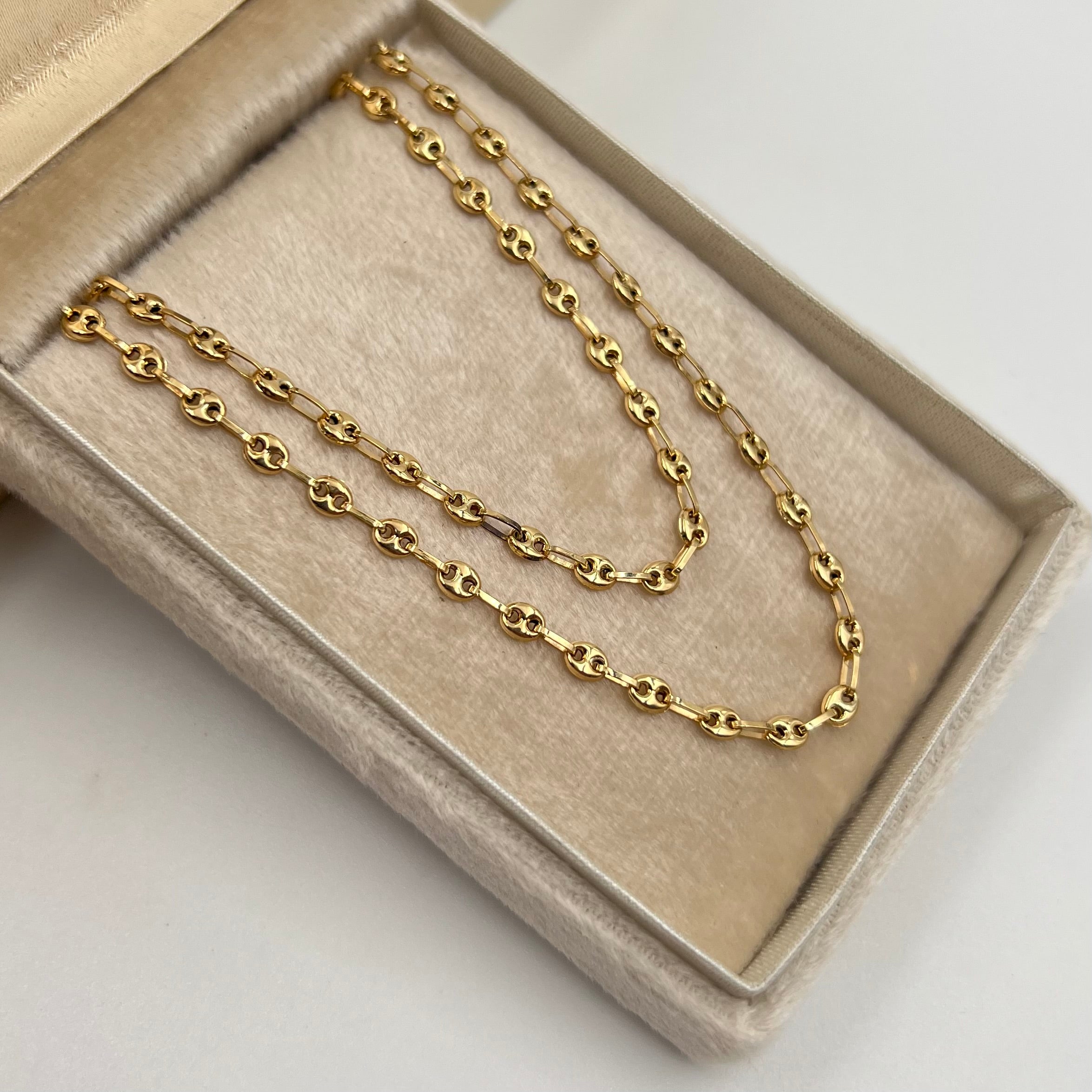 CADENA GC  REAZA ITALY ORO AMARILLO 18K 4,74 GR / 3 MM / 50 CM