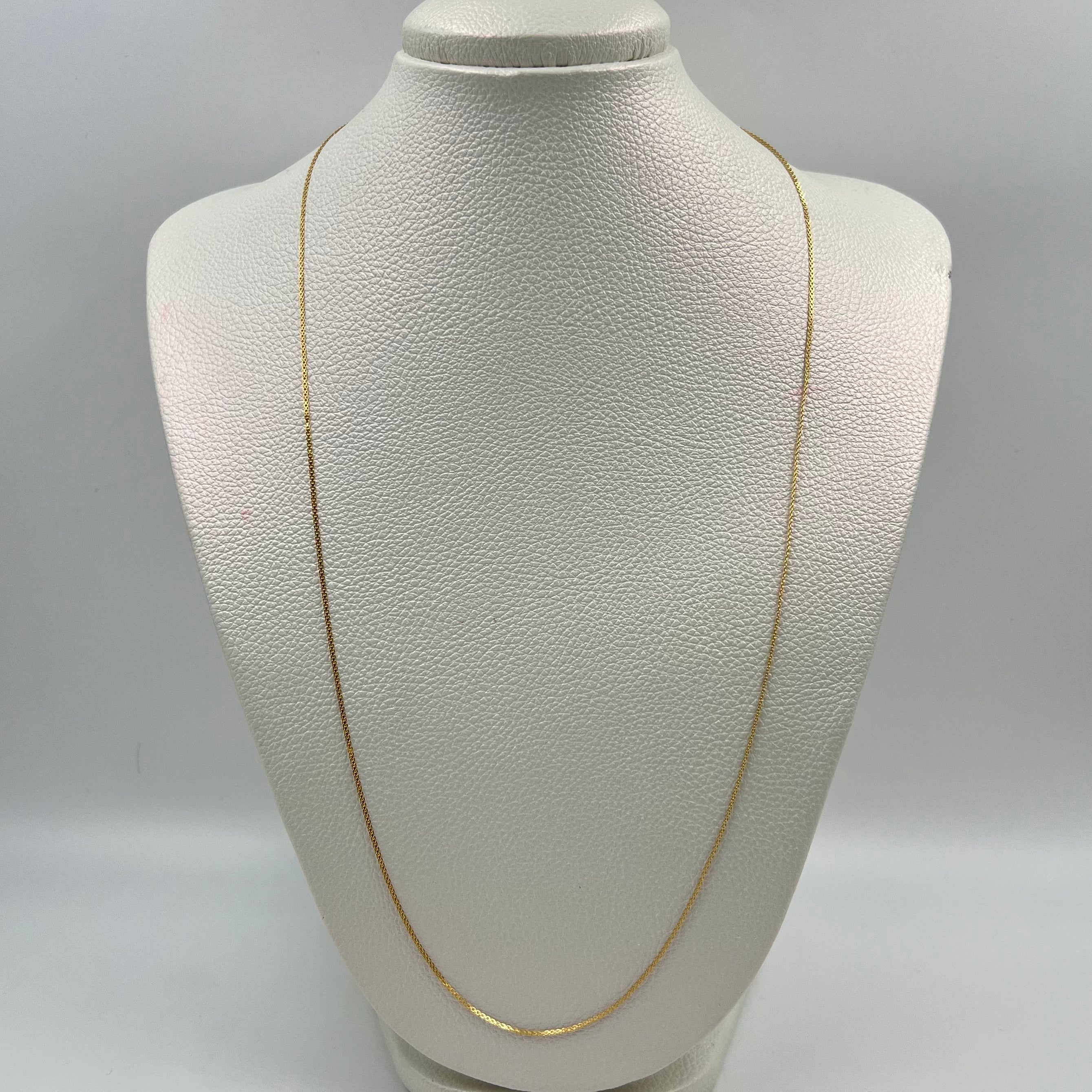 CADENA ITALY CHINA  ORO AMARILLO 18K +3 / 1,9 GR / 1 MM / 60 CM