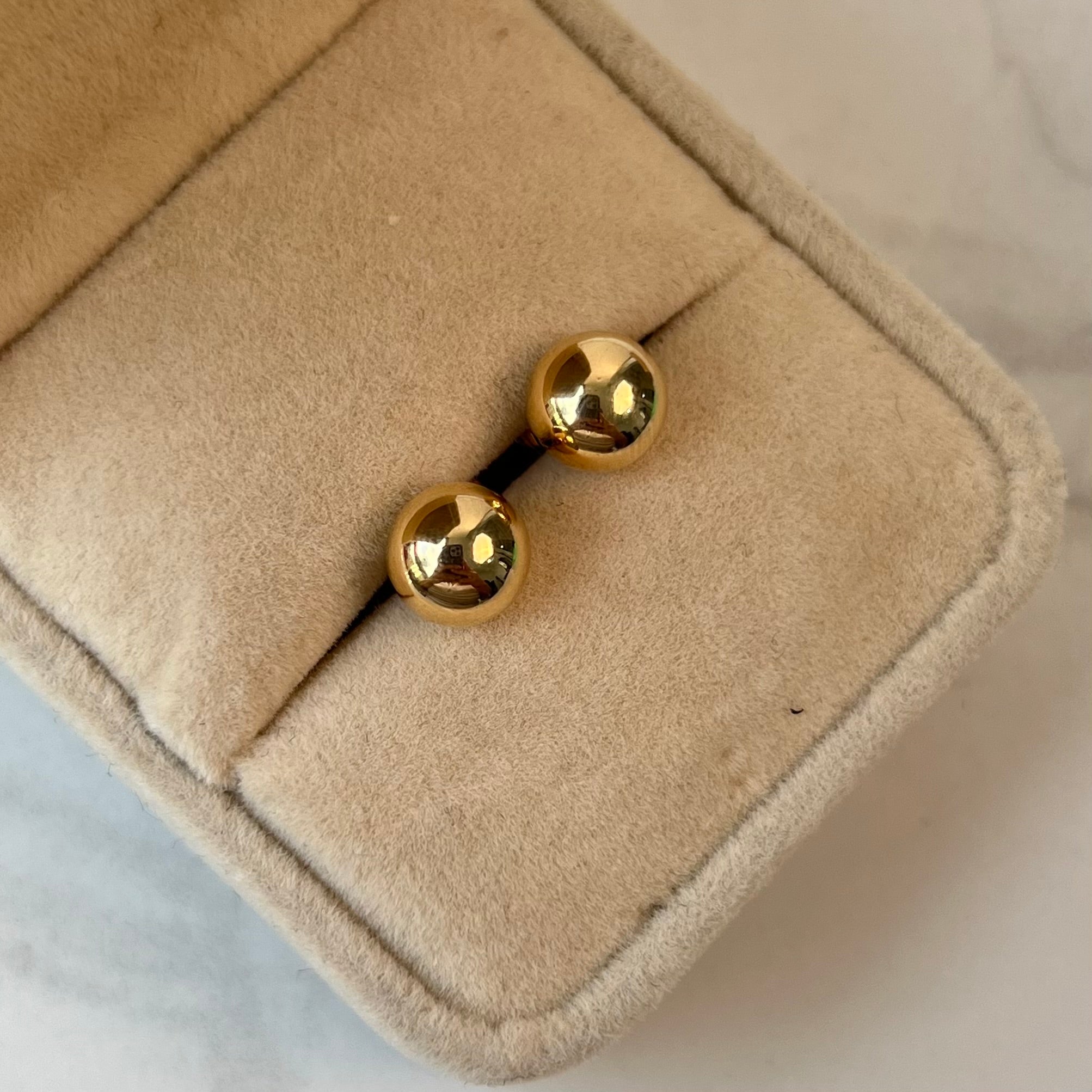 TOPOS BOLA LISA ORO AMARILLO 18K 1,16 GR / 8 MM