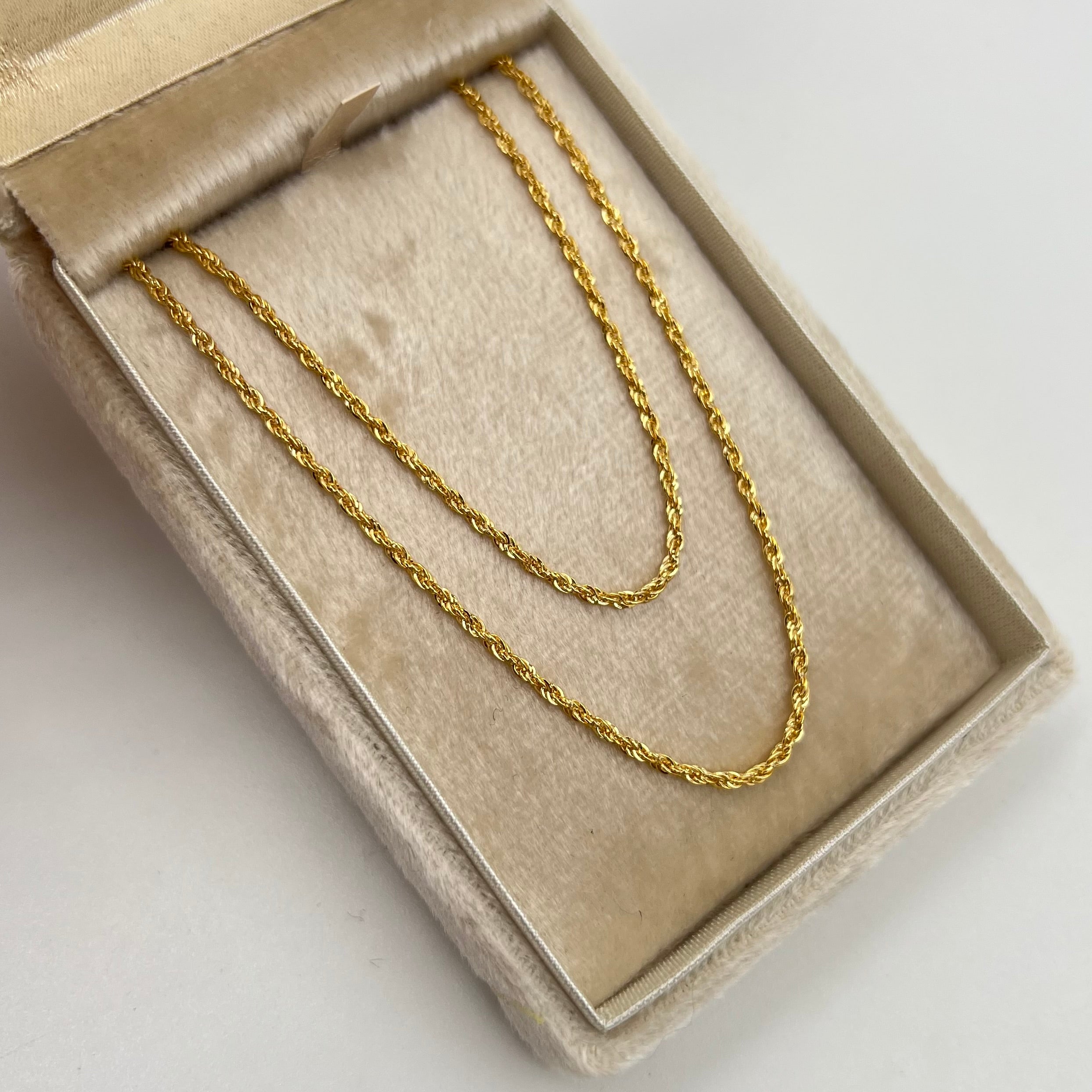 CADENA ITALY LAZO ORO AMARILLO 18K +3 / 1,58 GR / 1,67 MM / 45 CM