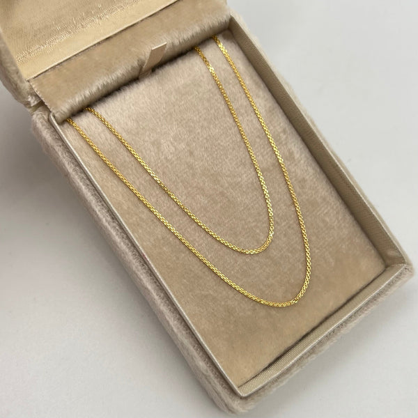 CADENA ITALY CHINA  ORO AMARILLO 18K +3 / 1,42 GR / 1,1 MM / 40 CM