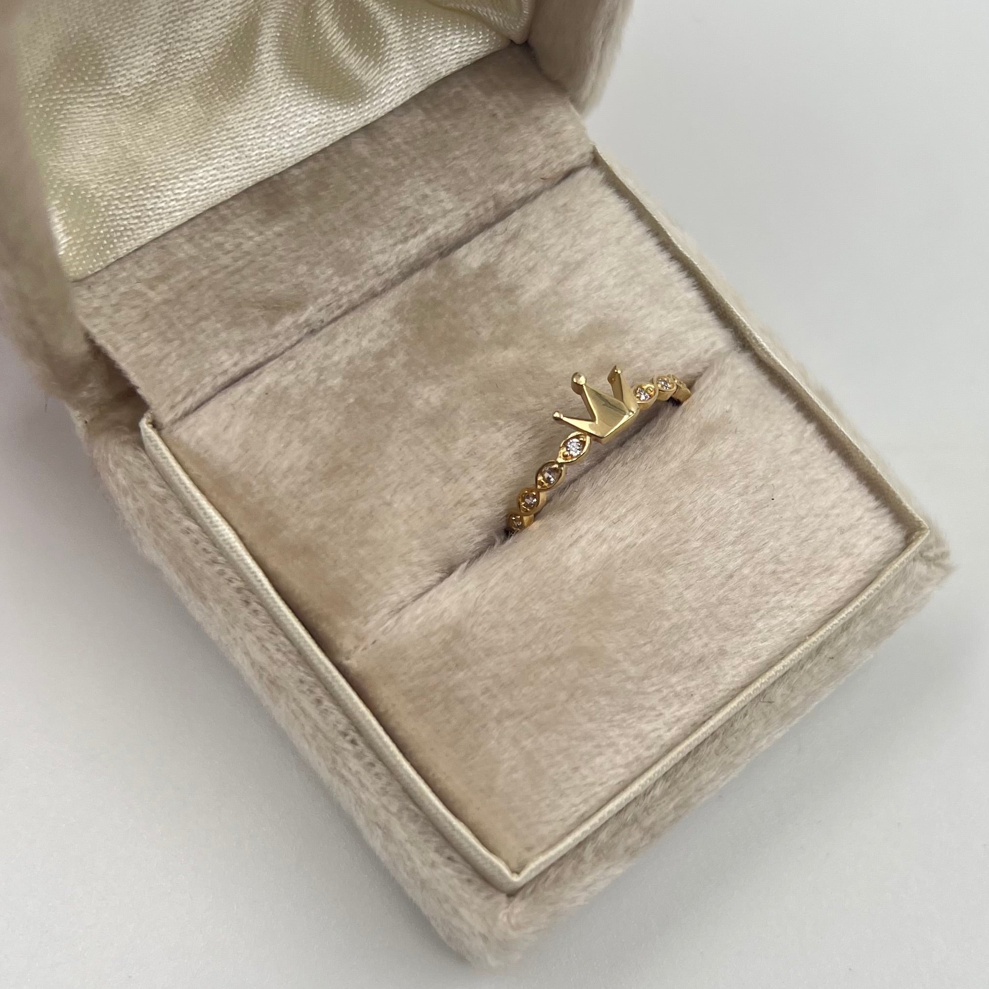 ANILLO CORONA  ORO AMARILLO 18K / TALLA 6/5 / 1,6 GR / 5 MM