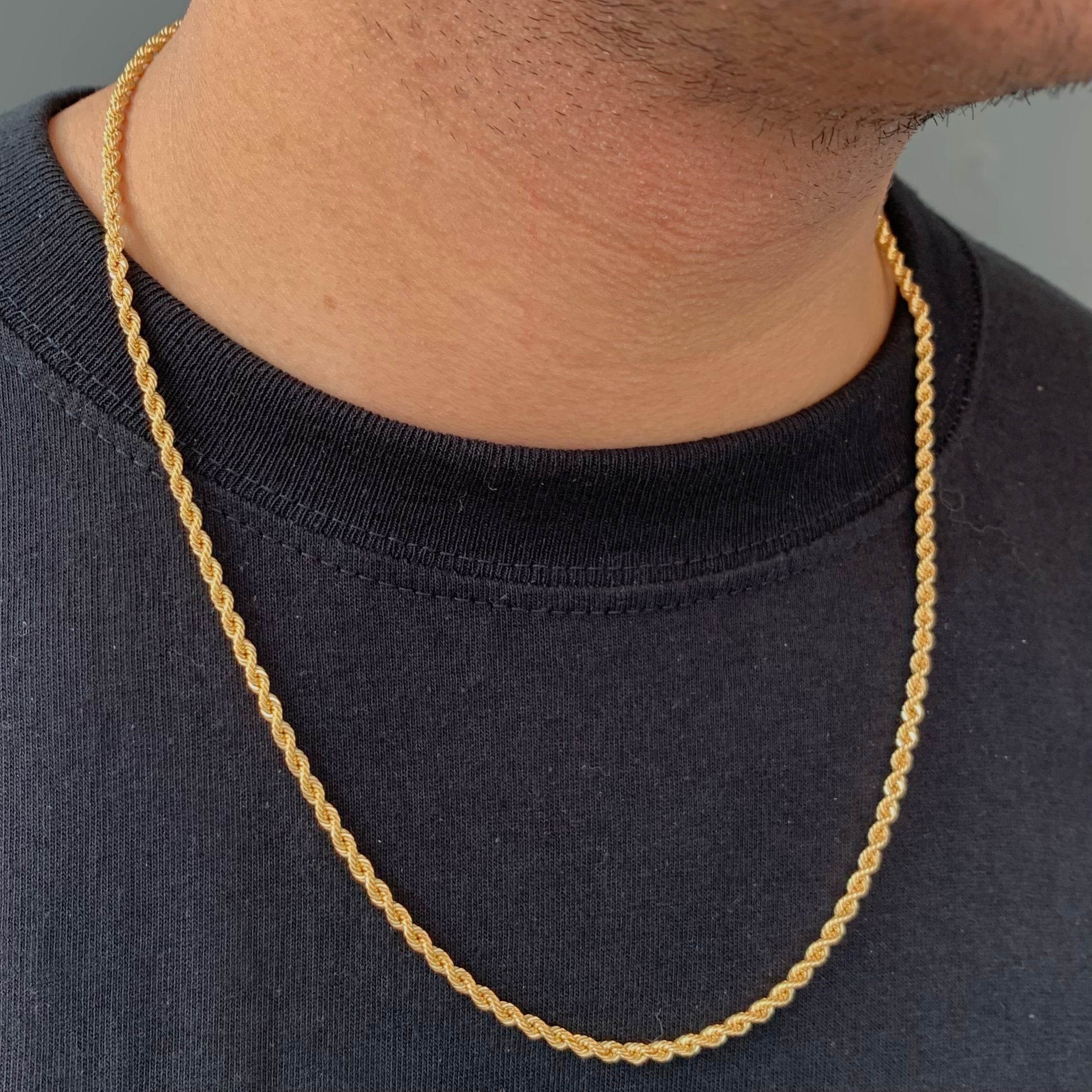 CADENA ITALY LAZO ORO AMARILLO 18K +3 / 11,34 GR / 3,8 MM / 60 CM