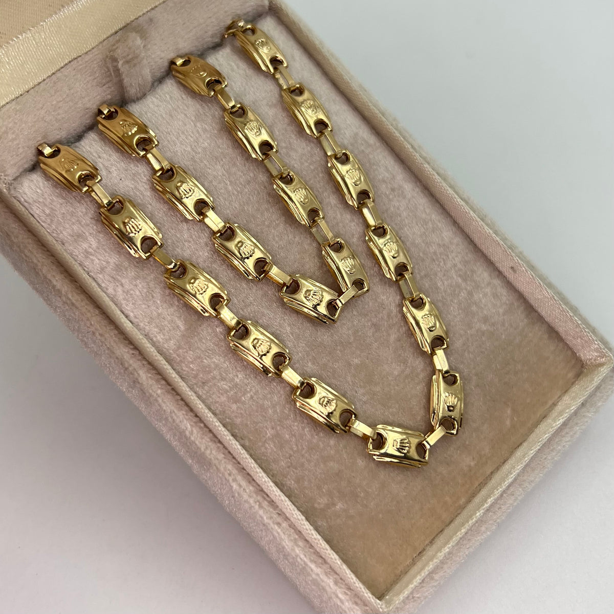 CADENA RUSTICA RX ORO AMARILLO 18K 13,21 GR / 5 MM / 60 CM