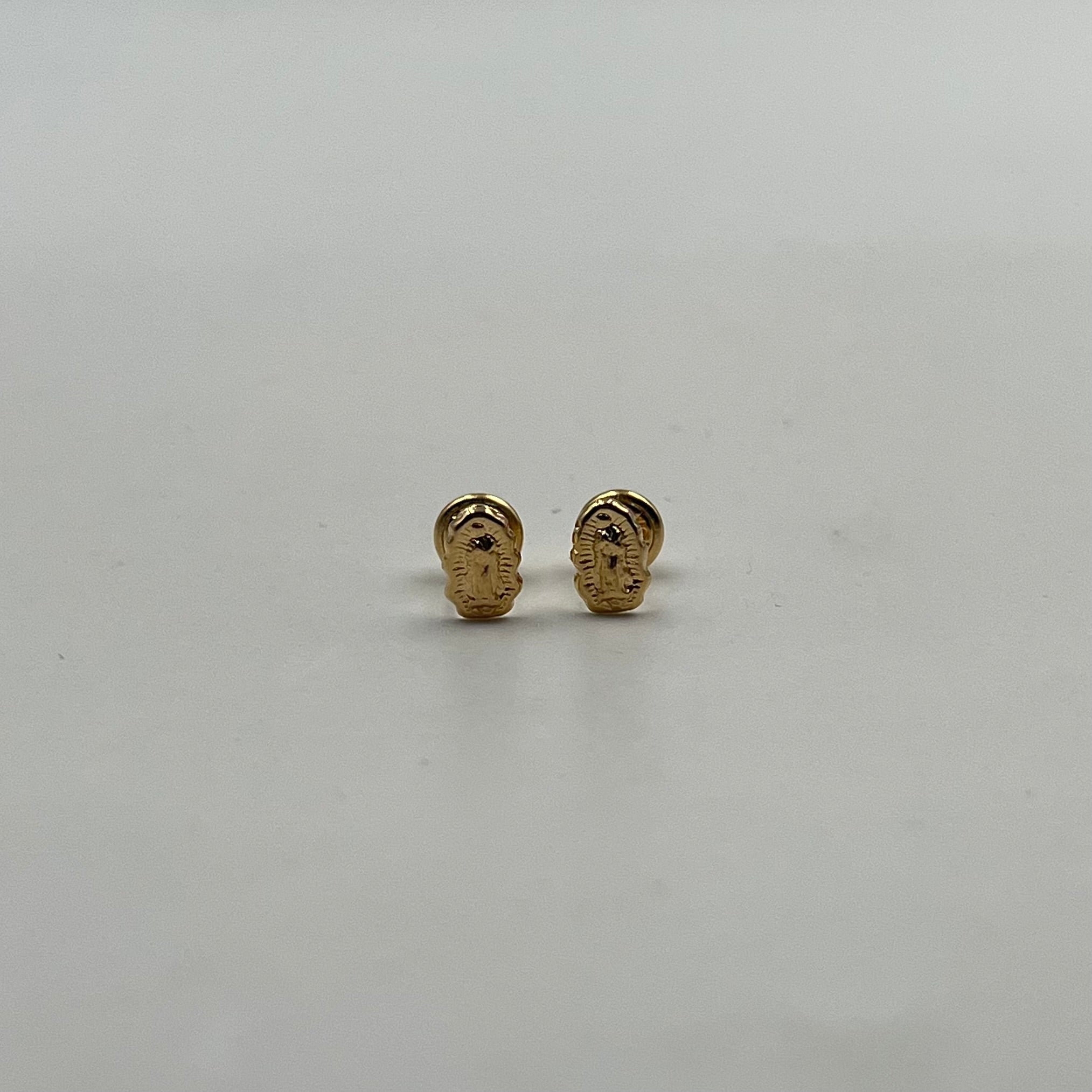 TOPOS VIRGEN DE GUADALUPE SILUETA  ORO AMARILLO 18K 0,66 GR / 7 MM