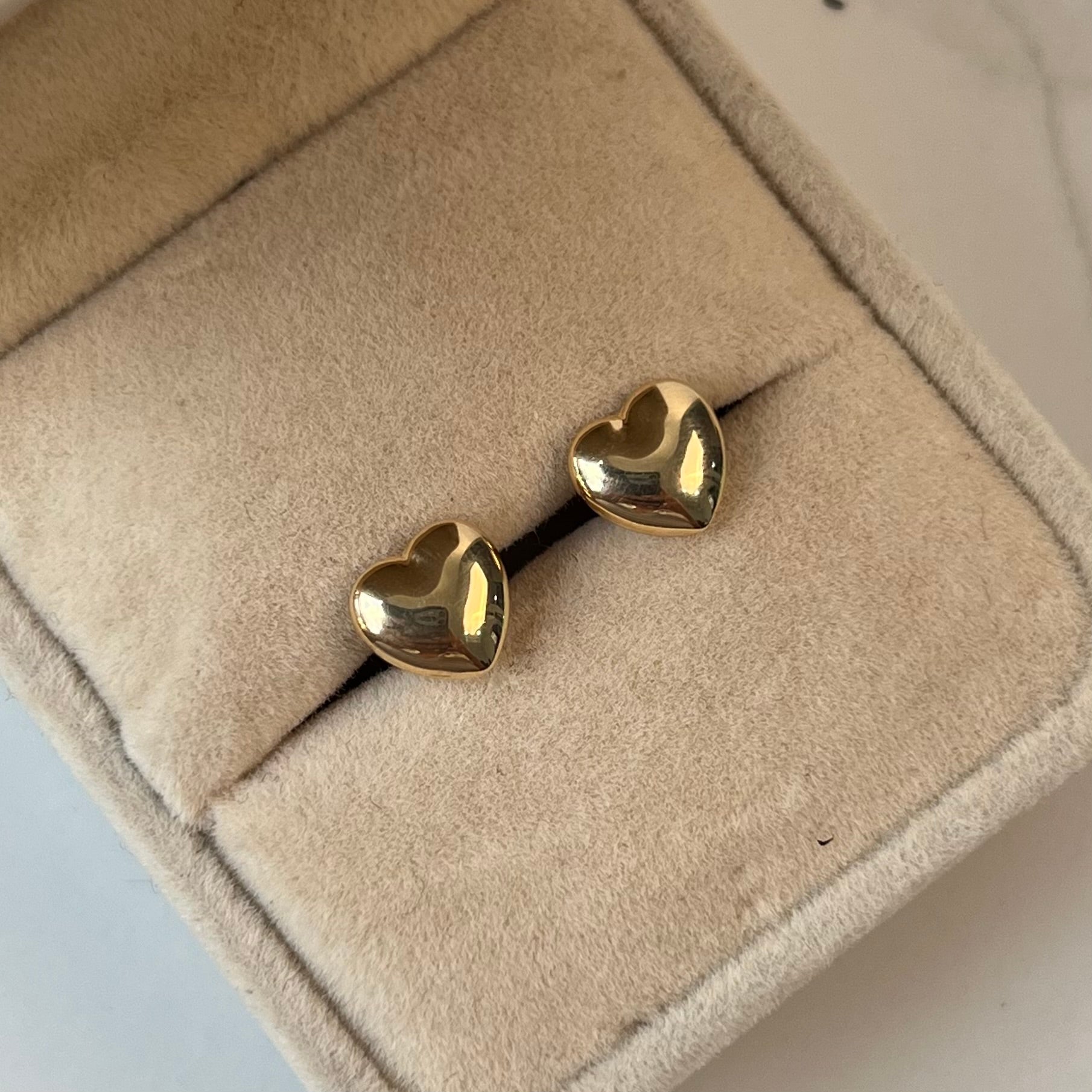 TOPOS CORAZON  ORO AMARILLO 18K 0,76 GR / 8 MM
