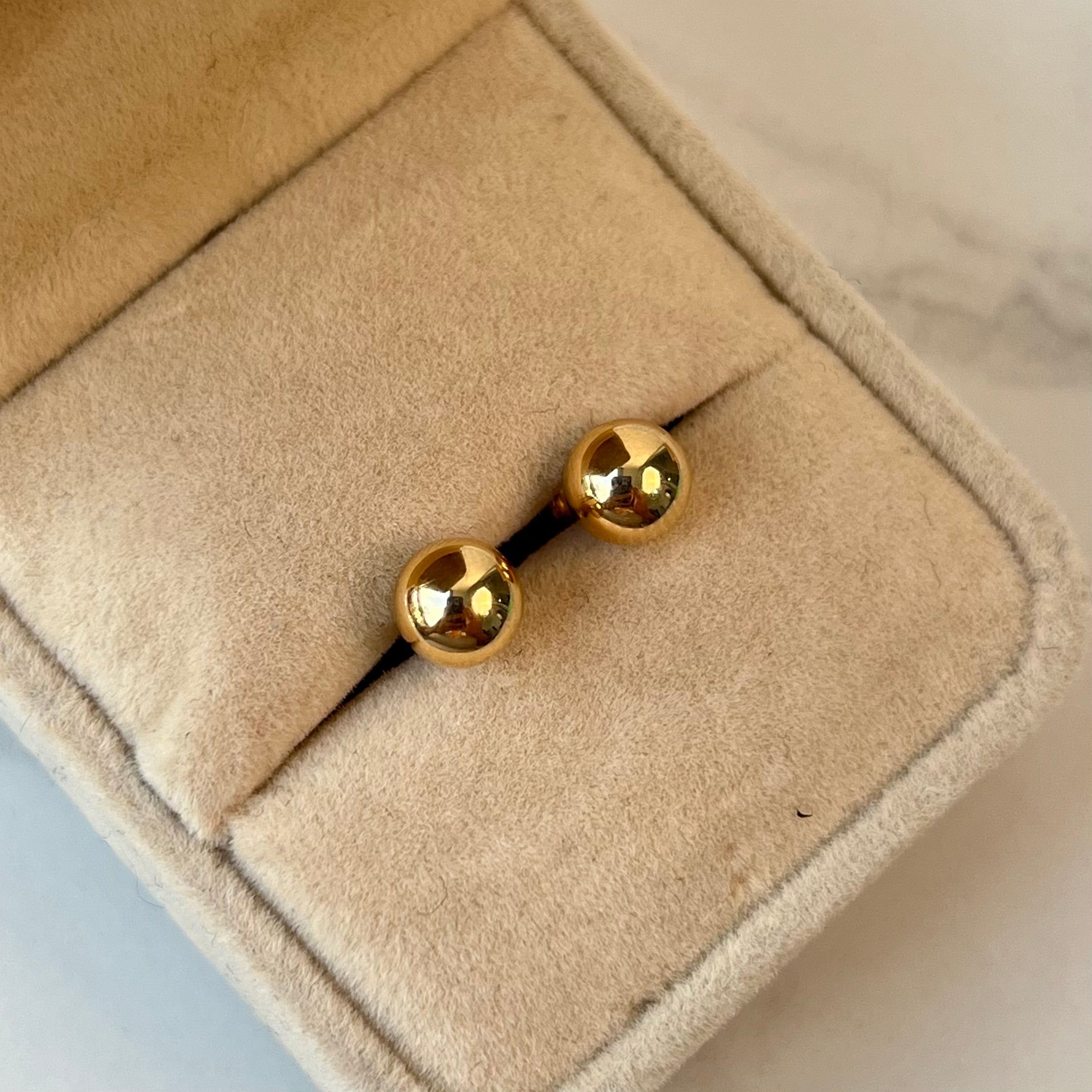 TOPOS BOLA LISA ORO AMARILLO 18K 0,81 GR / 7 MM