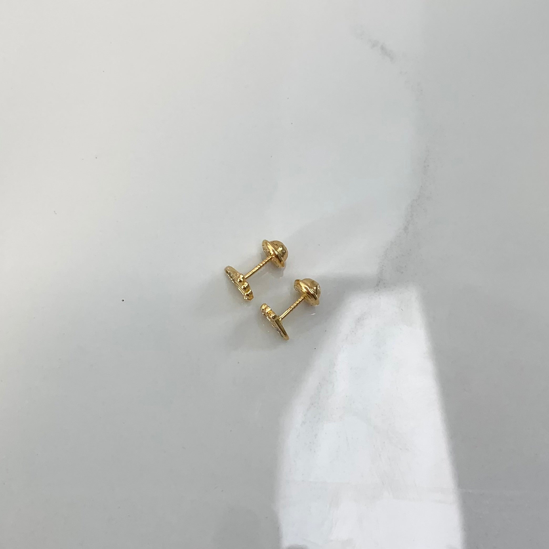 TOPOS RX / CIRCONES BLANCOS  ORO AMARILLO 18K 0,95 GR / 7 MM
