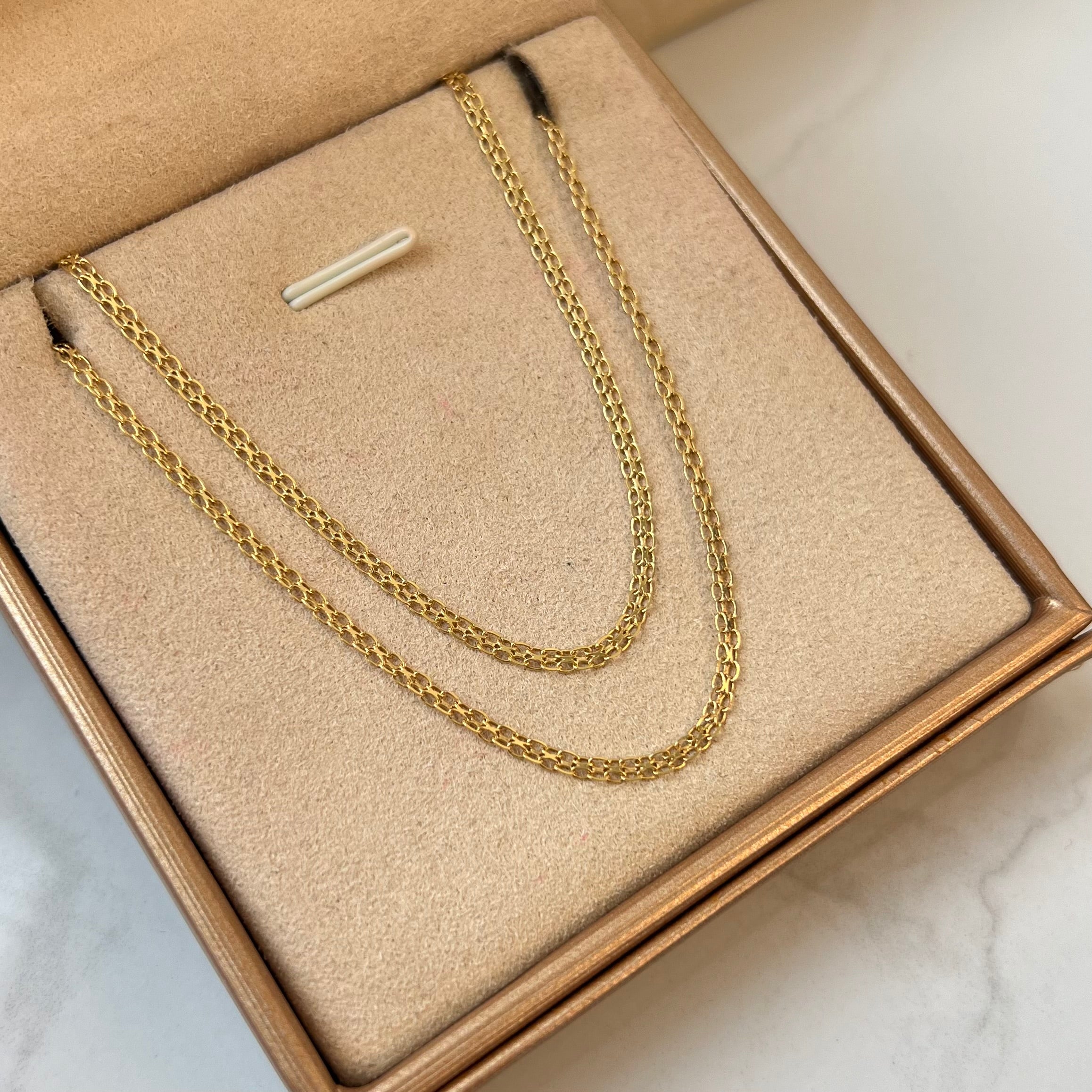 CADENA ITALY CHINA ORO AMARILLO 18K +3 / 3,88 GR / 2,3 MM / 60 CM