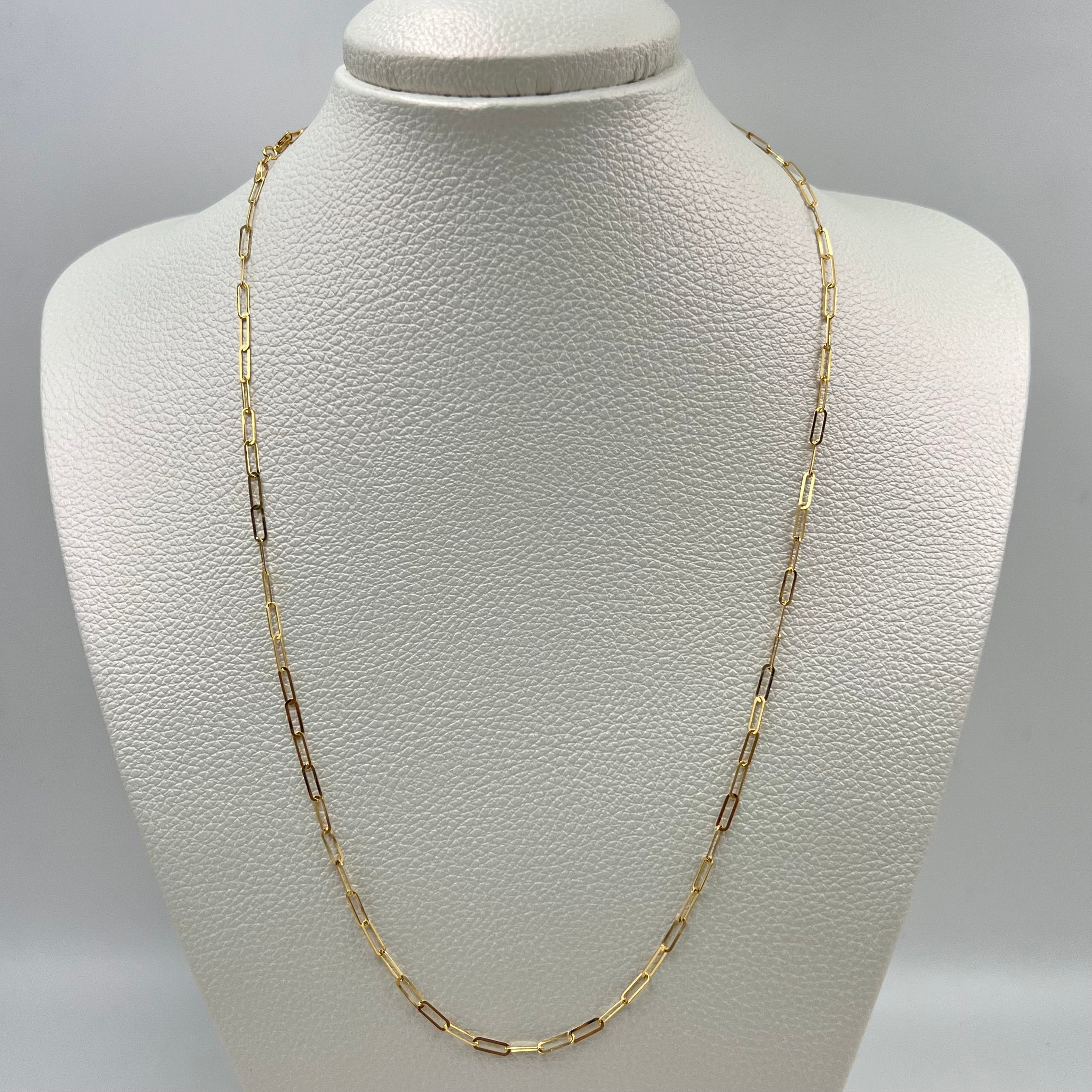 CADENA ITALY CAJON  ORO AMARILLO 18K +3 / 2,33 GR / 2,2 MM / 50 CM