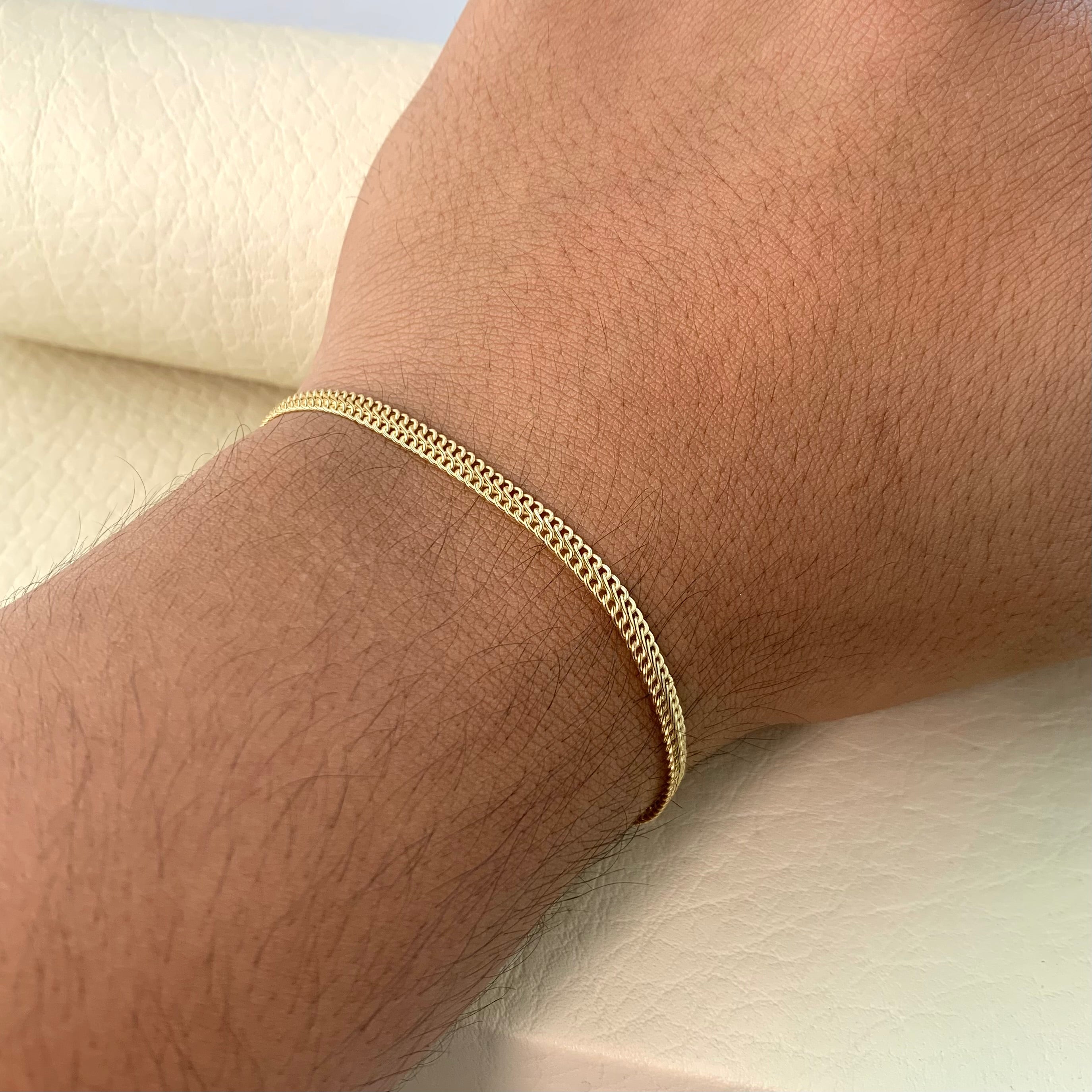PULSO ITALY SEDUSA ORO AMARILLO 18K +3 / 1,6 GR / 3,3 MM / 19 CM