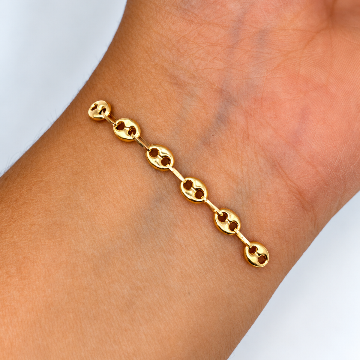 HERRAJE RETAZO GC 4,7MM ORO AMARILLO 18K 0,67 GR / 5 CM