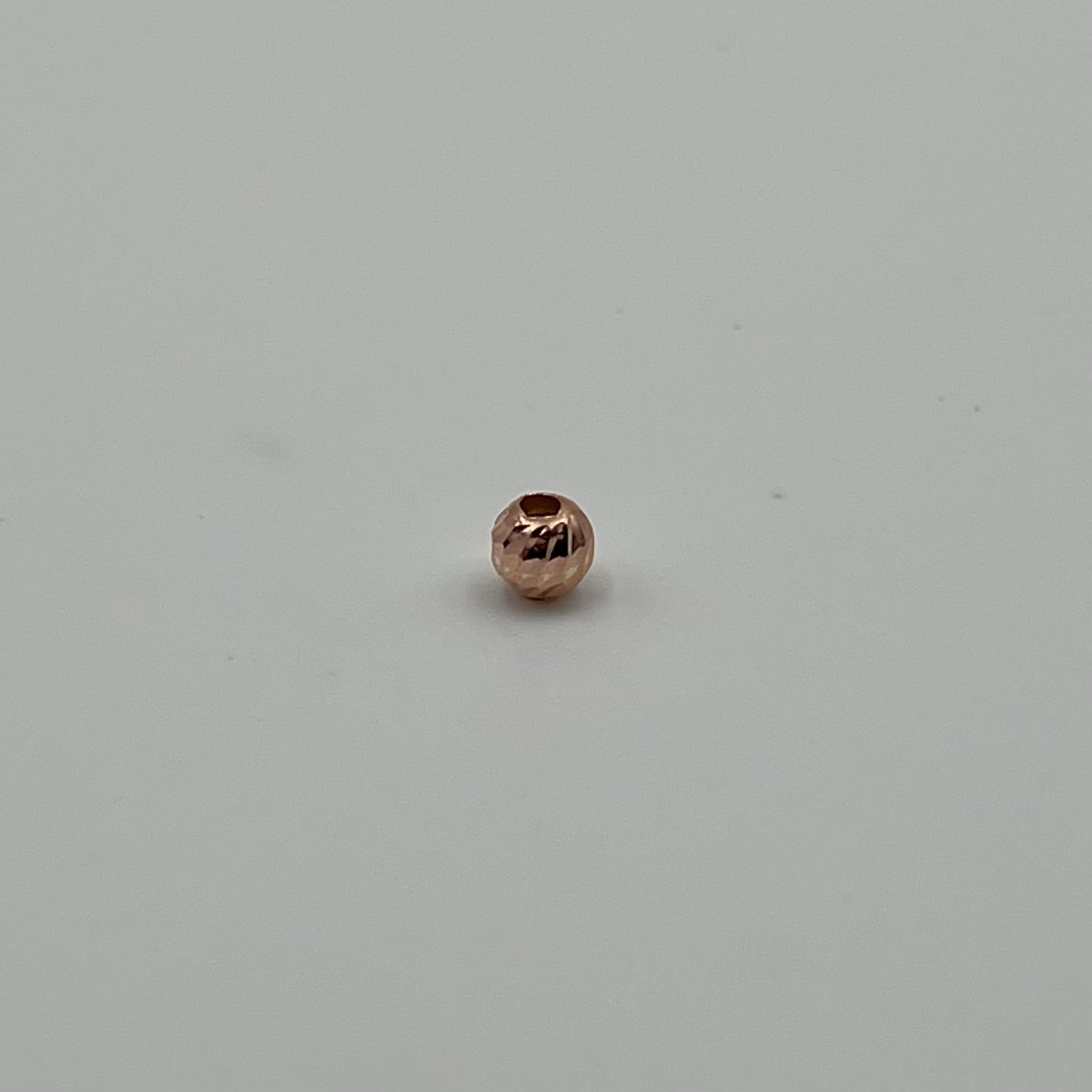 BOLA DIAMANTADA 4MM / NAC ORO ROSA