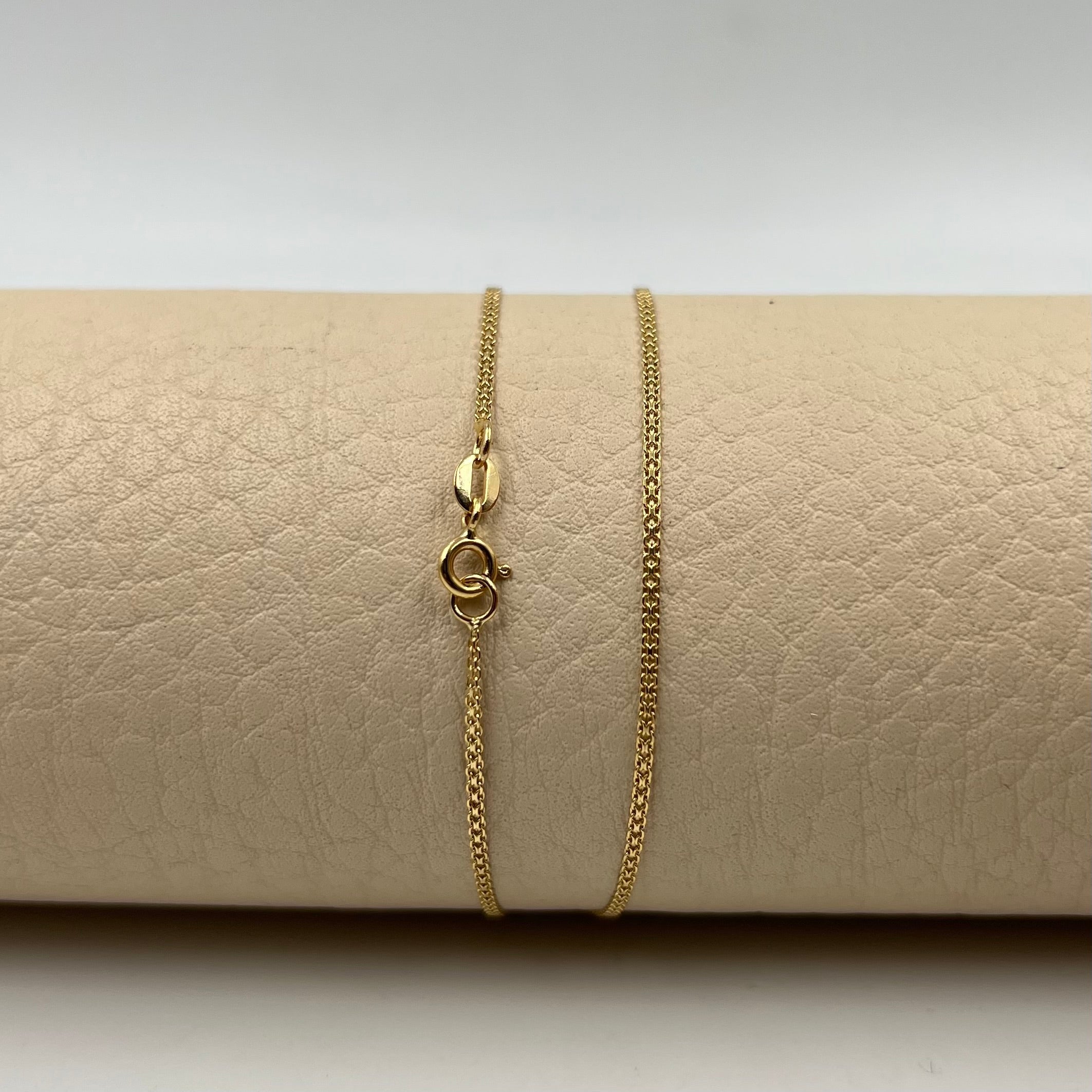 CADENA ITALY CHINA  ORO AMARILLO 18K +3 / 1,55 GR / 1,1 MM / 45 CM