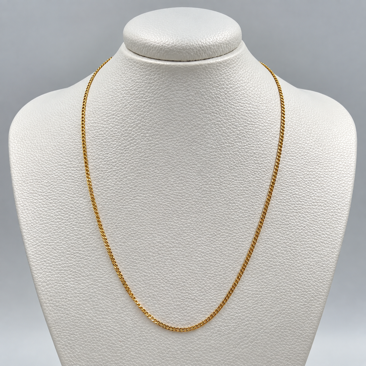 CADENA ITALY MINI CUBANA ORO AMARILLO 18K +3 / 1,48 GR / 1,5 MM / 45 CM