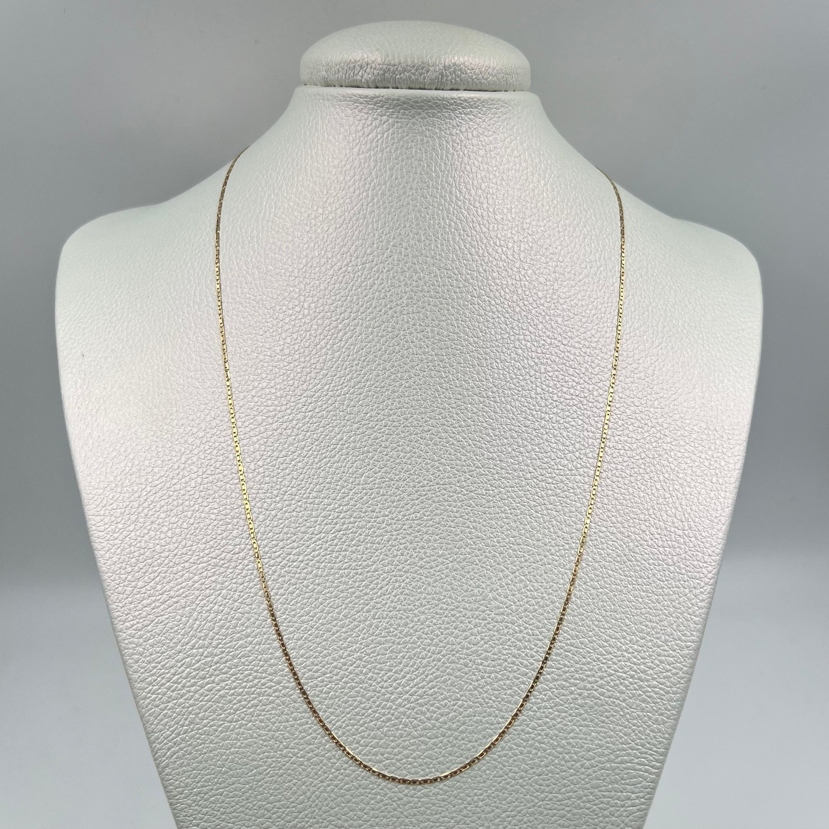 CADENA ITALY PLANA ORO AMARILLO 18K +3 / 1,56 GR / 1,1 MM / 45 CM