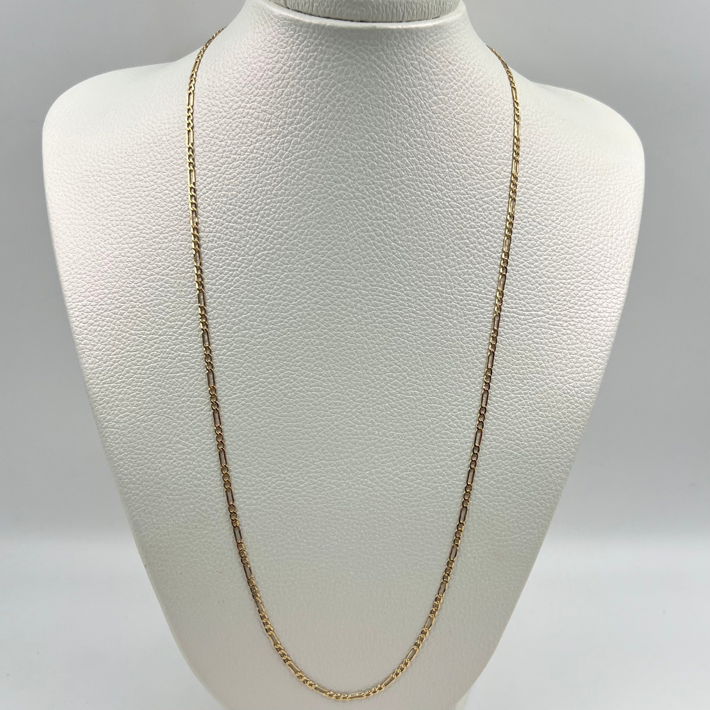 CADENA ITALY FIGARO ORO AMARILLO 18K +1 / 3,06 GR / 2,4 MM / 60 CM