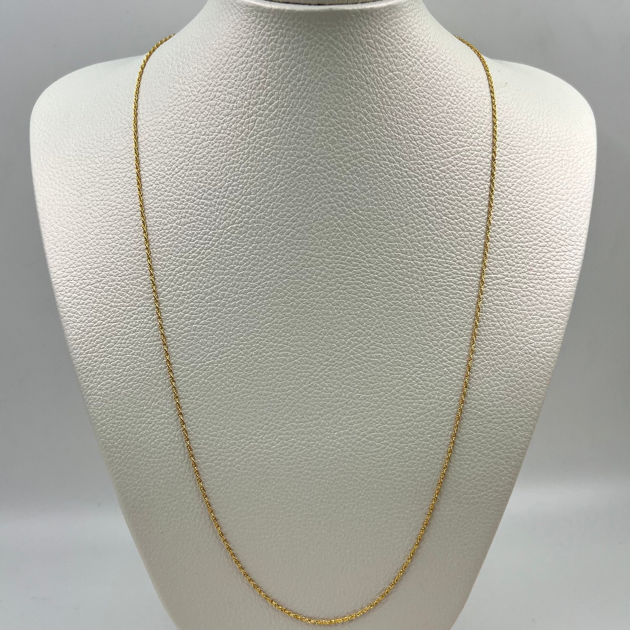CADENA ITALY MINI LAZO ORO AMARILLO 18K +3 / 1,12 GR / 1,2 MM / 60 CM