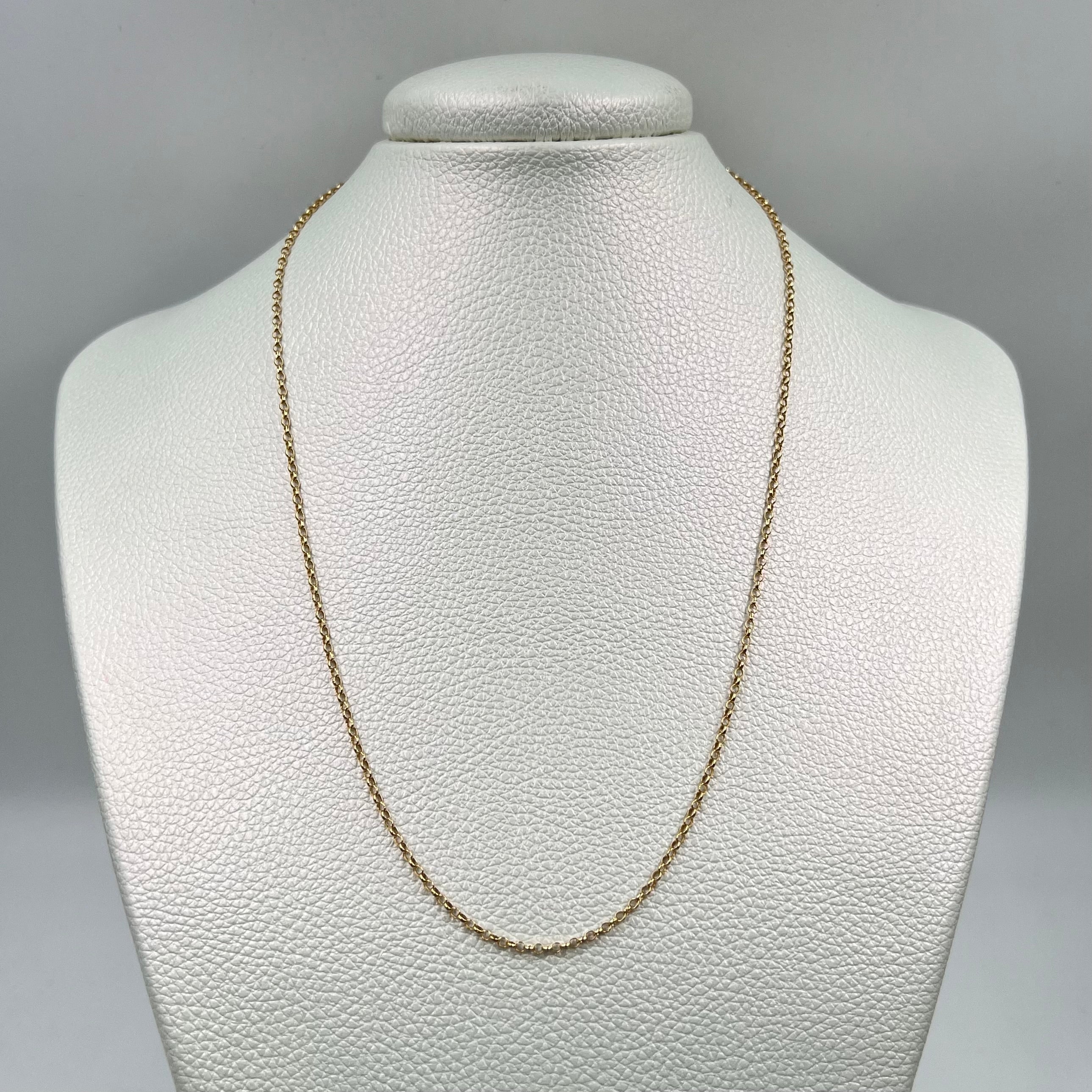 CADENA ITALY ROLL ON  ORO AMARILLO 18K +3 / 1,2 GR / 1,6 MM / 45 CM