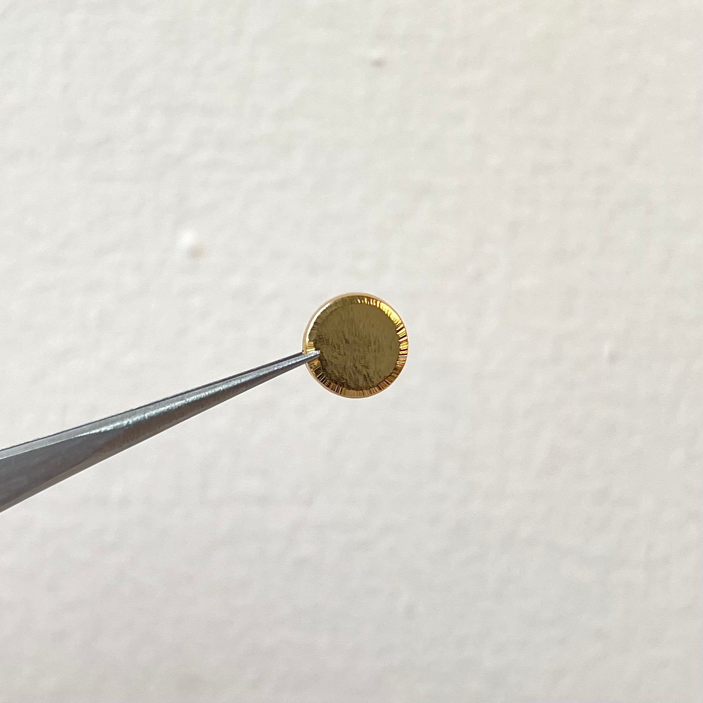 HERRAJE TAMBOR  ORO AMARILLO 18K 0,50 GR / 0,9 CM