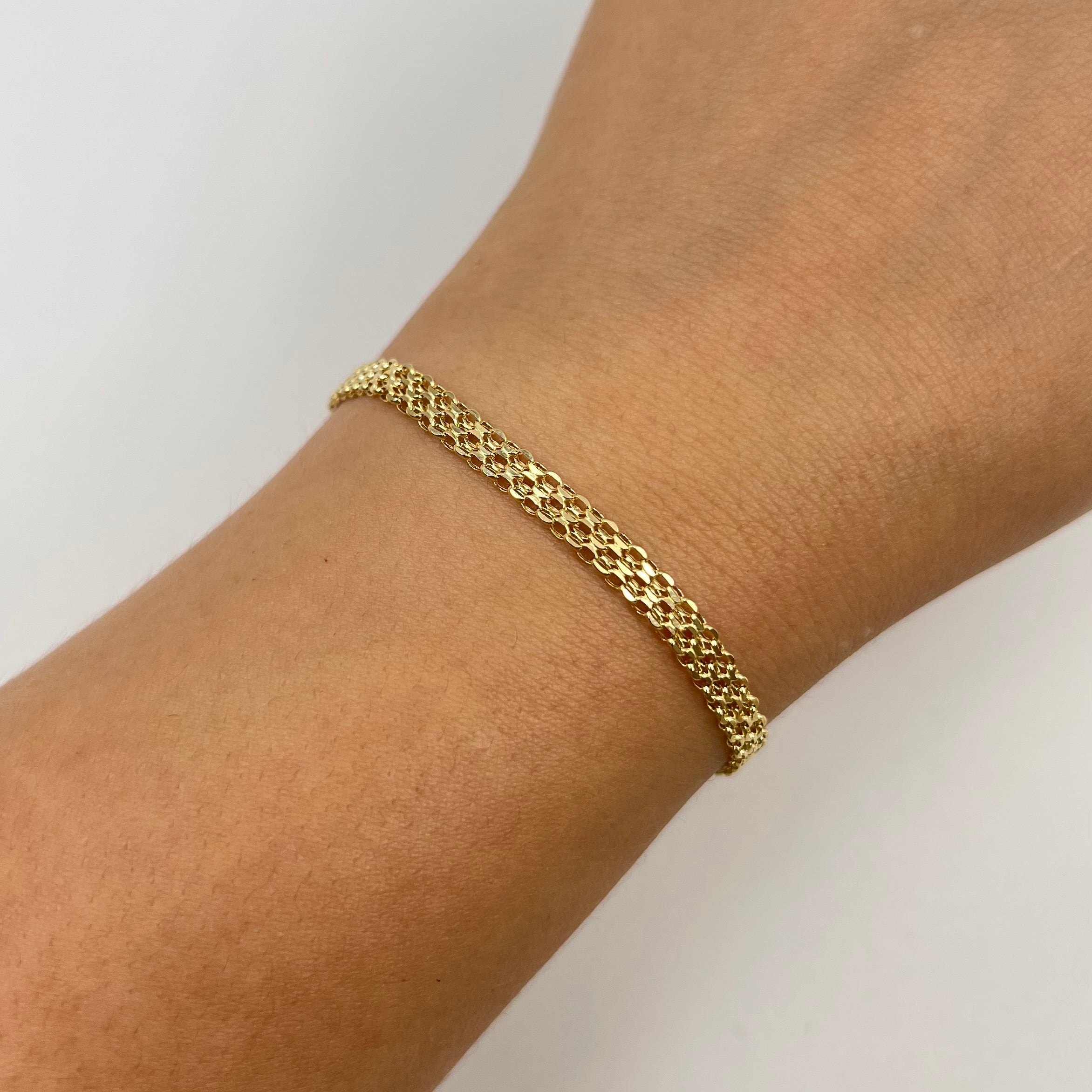 PULSO ITALY CHINO  ORO AMARILLO 18K +3 / 2,42 GR / 4 MM / 19 CM