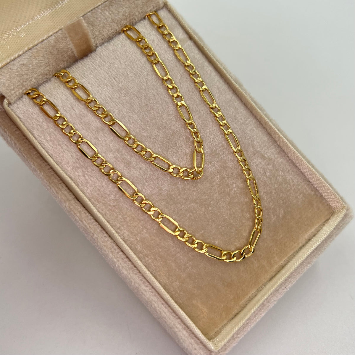 CADENA ITALY FIGARO ORO AMARILLO 18K 6,10 GR / 3,5 MM / 60 CM