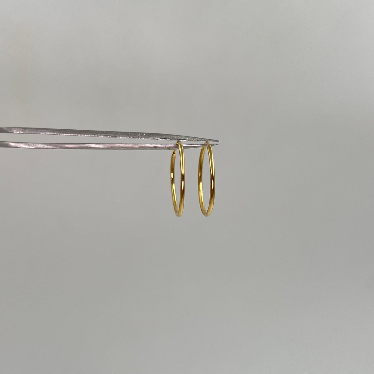 CANDONGA IMPERDIBLE ARO LISO ORO AMARILLO 18K 0,65 GR / 2 CM