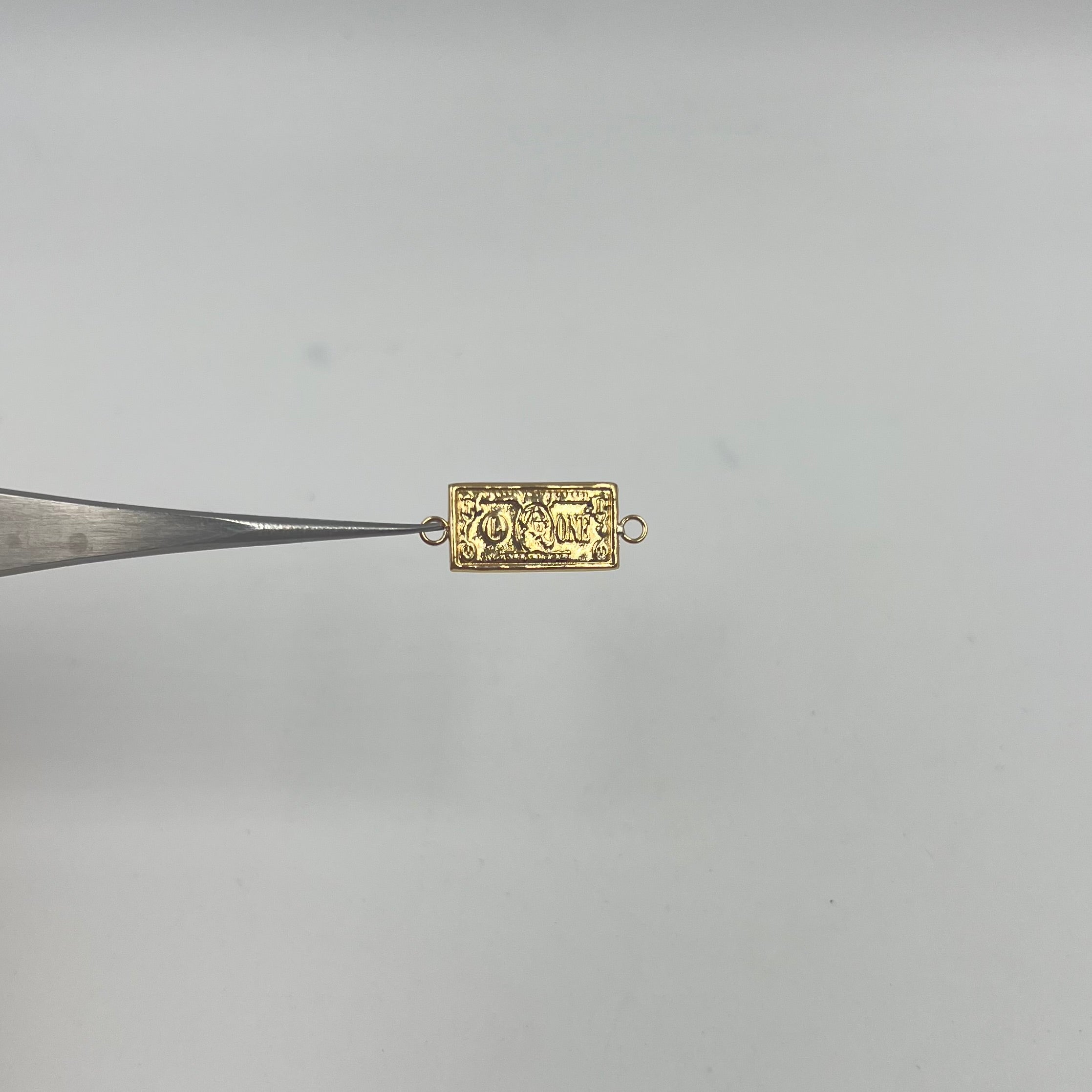 HERRAJE DOLAR  ORO AMARILLO 18K 0,84 GR / 2,2 CM